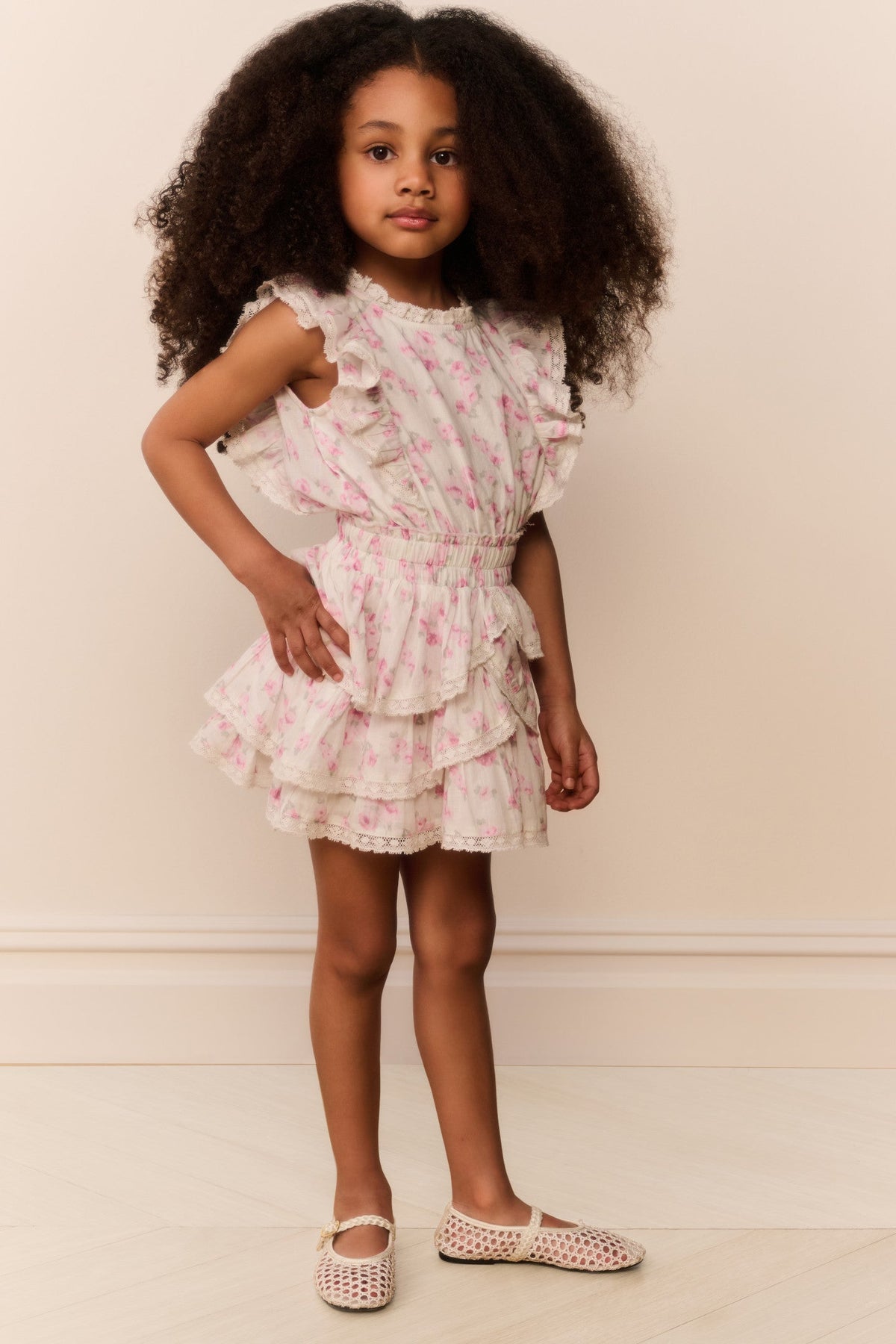 Little Girls Blooming Floral Decker Dress | Loveshackfancy US