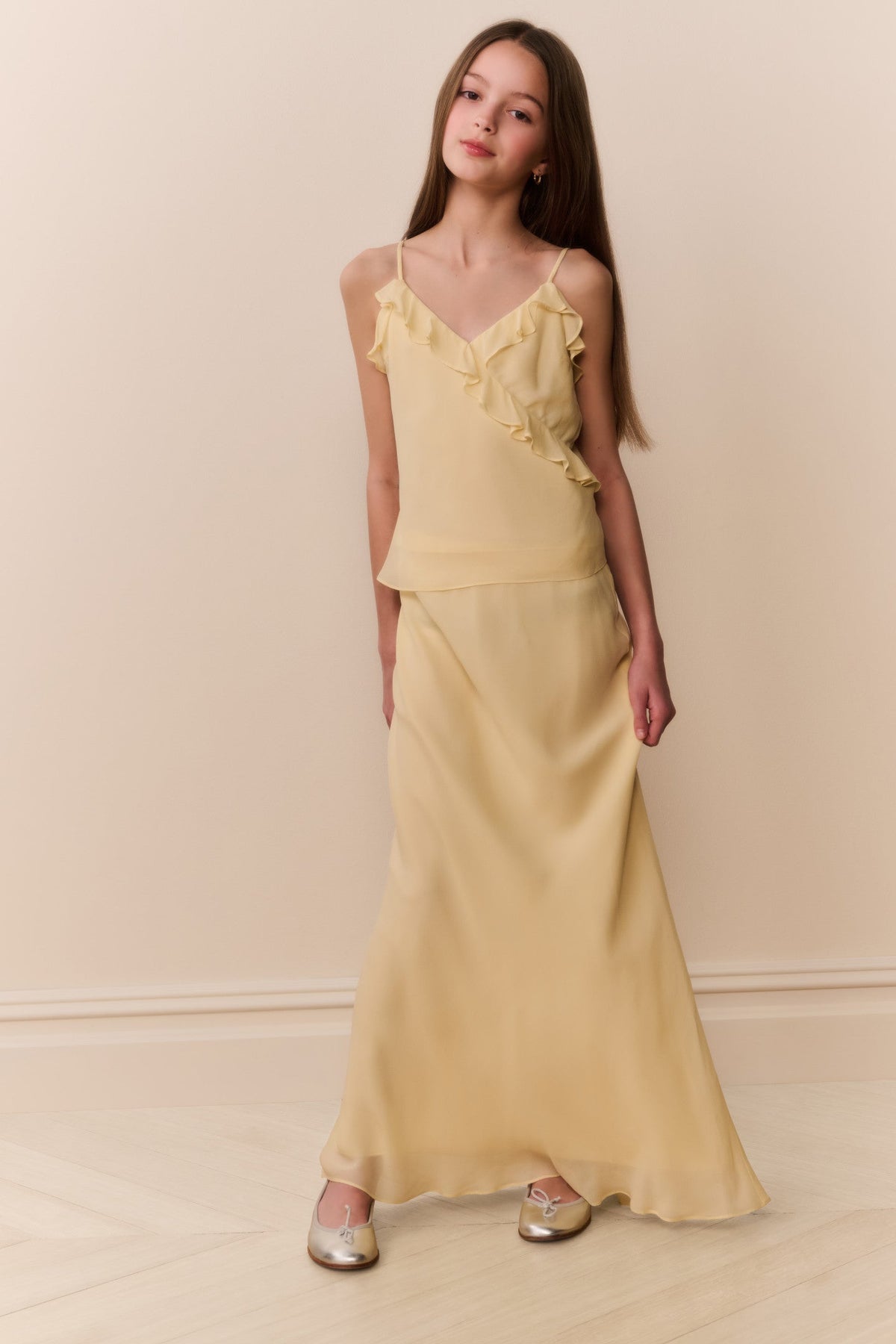 Tween Kalea Chiffon Ruffle Top | Loveshackfancy discount