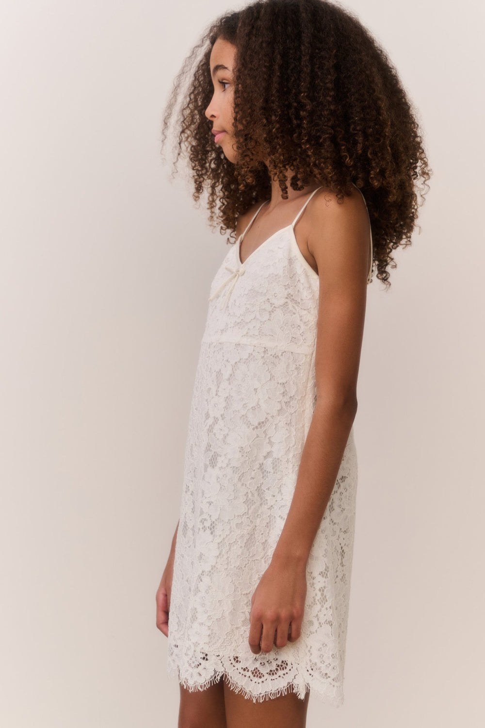 Tween Petaline Lace Mini Dress | Loveshackfancy online