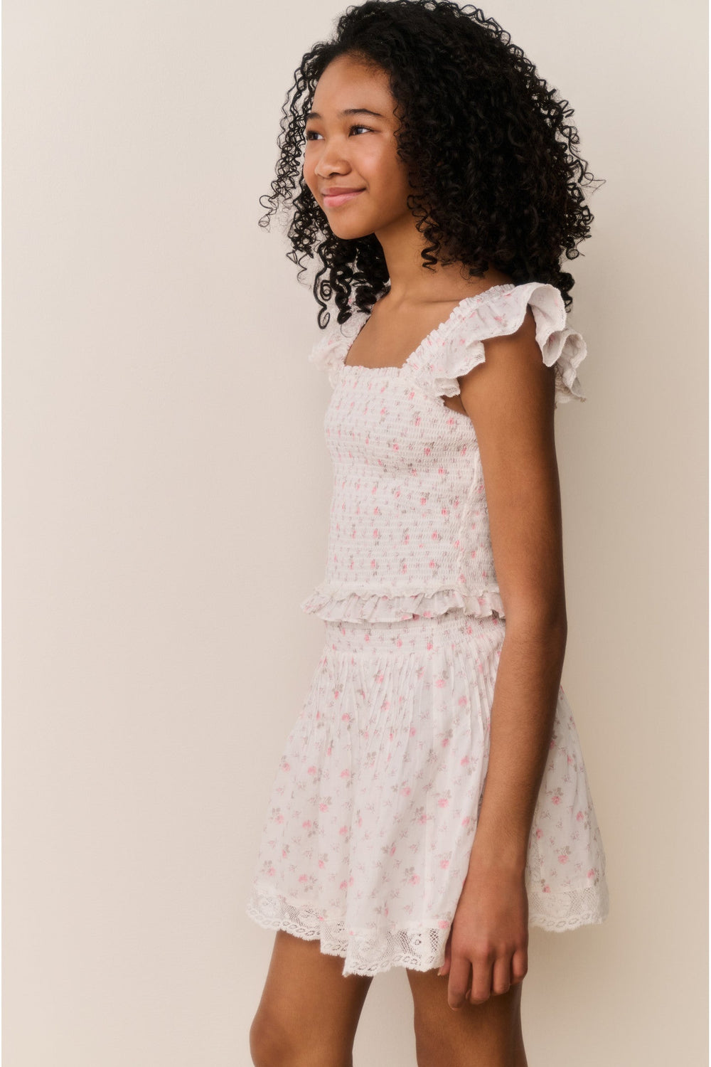 Tween Solena Floral Cotton Skirt | Loveshackfancy online