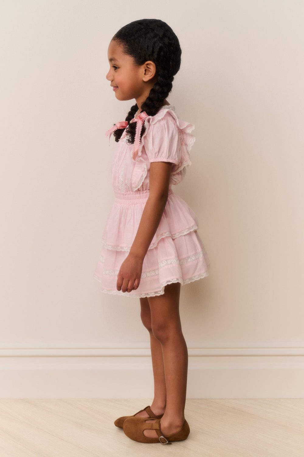 Little Girls Jaime Lace-Trimmed Cotton Dress | Loveshackfancy discount