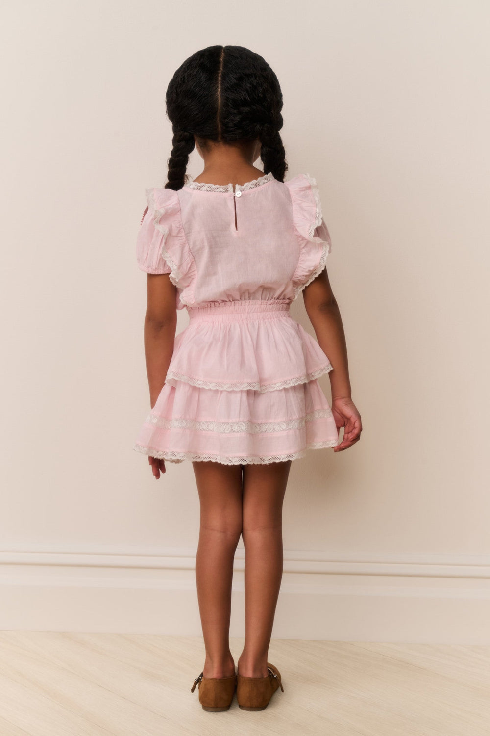 Little Girls Jaime Lace-Trimmed Cotton Dress | Loveshackfancy discount