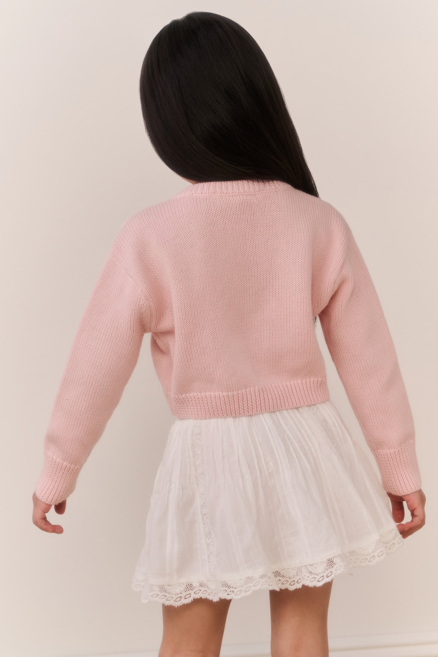 Little Girls Jayne Bow Embroidered Cardigan | Loveshackfancy sale