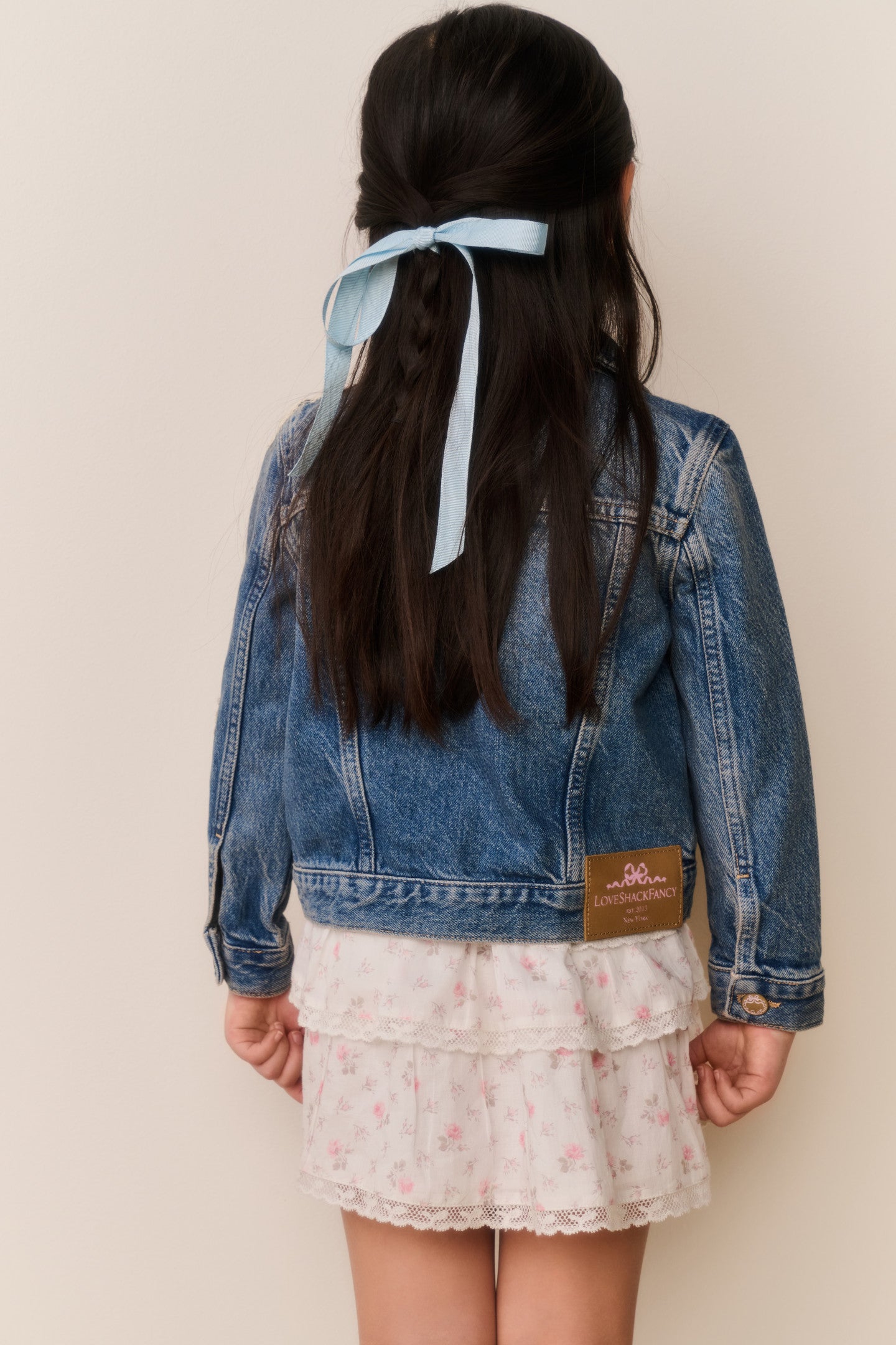 Little Girls Lavina Denim Jacket | Loveshackfancy on sale