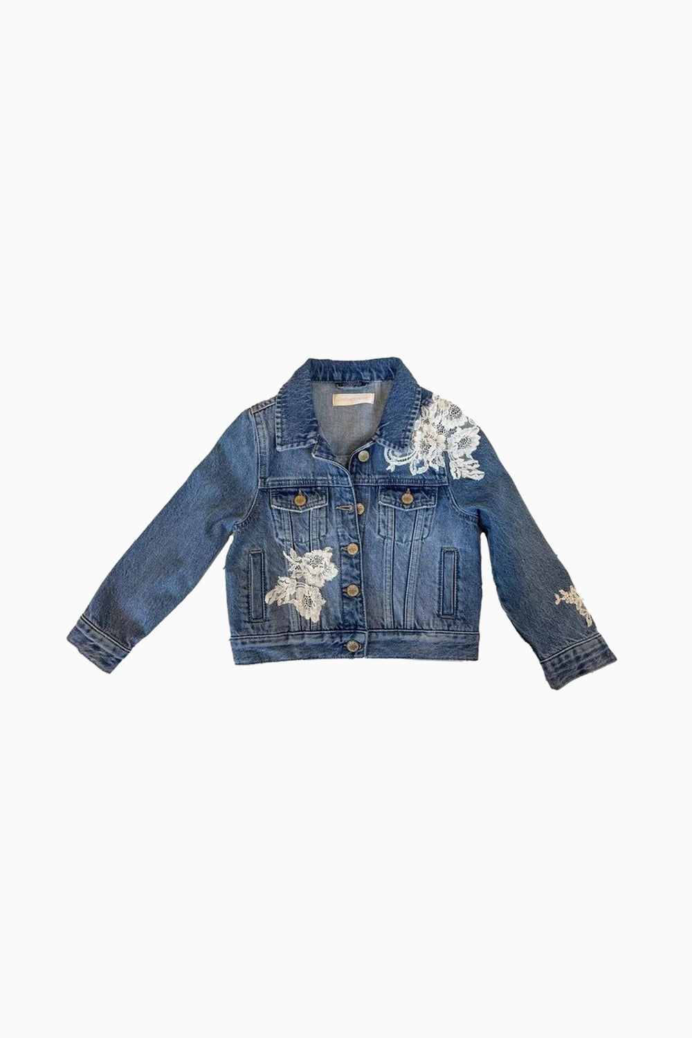 Little Girls Lavina Denim Jacket | Loveshackfancy on sale
