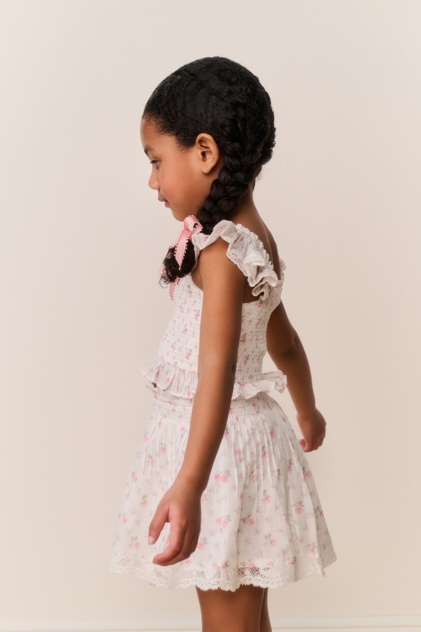 Little Girls Jeanna Floral Cotton Top | Loveshackfancy US