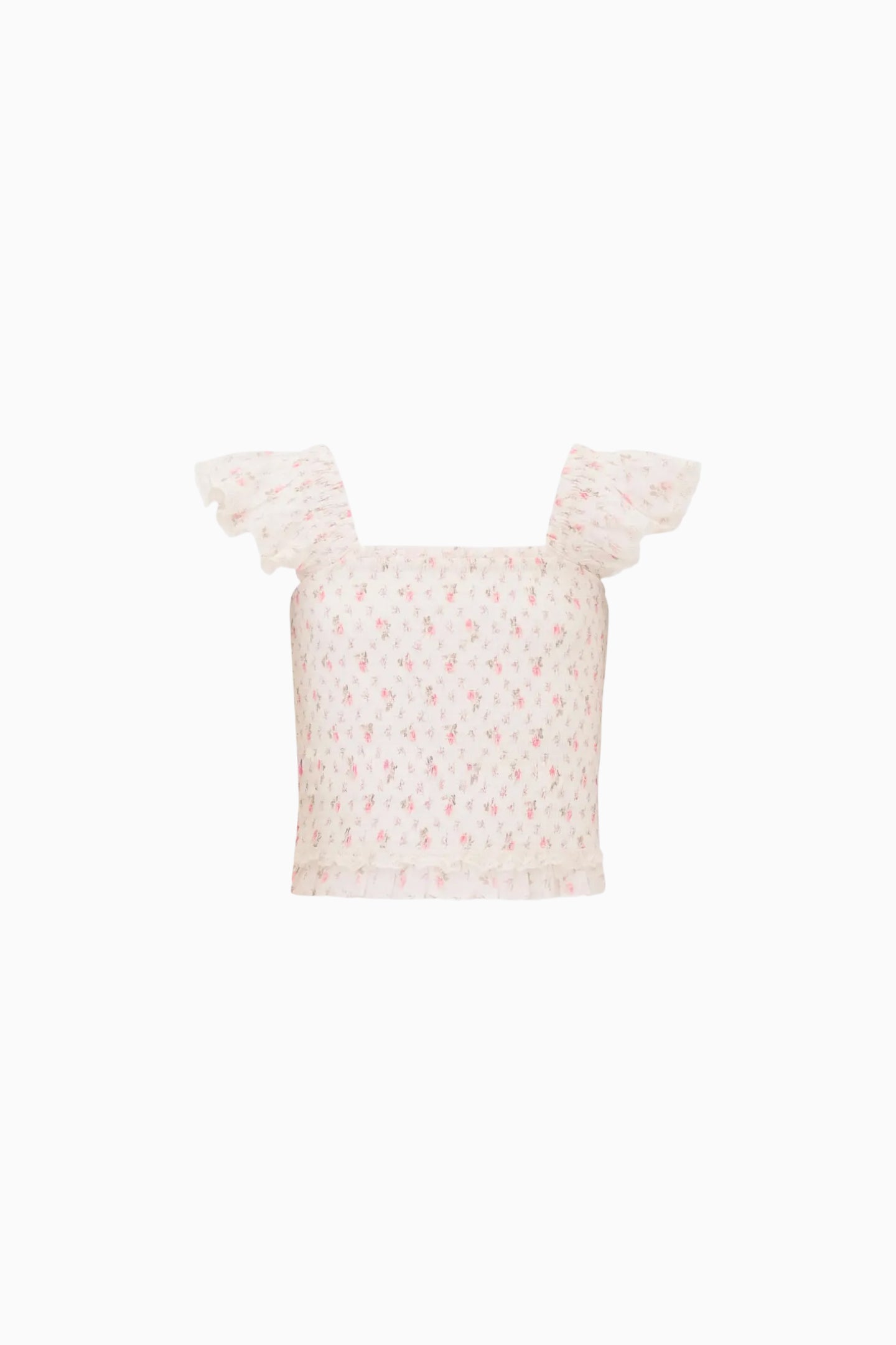Little Girls Jeanna Floral Cotton Top | Loveshackfancy US