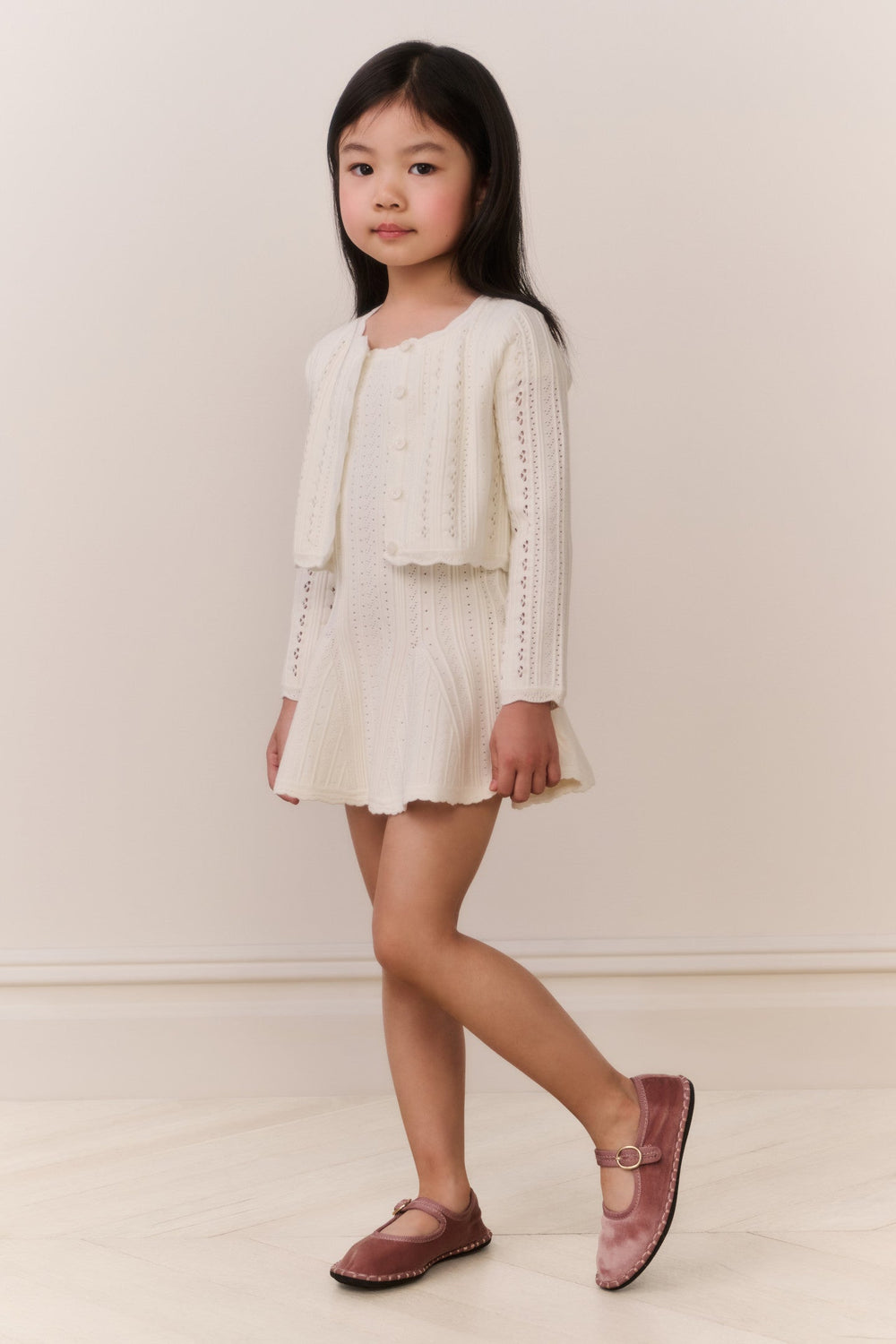 Little Girls Emlynn Pointelle Cardigan | Loveshackfancy outlet