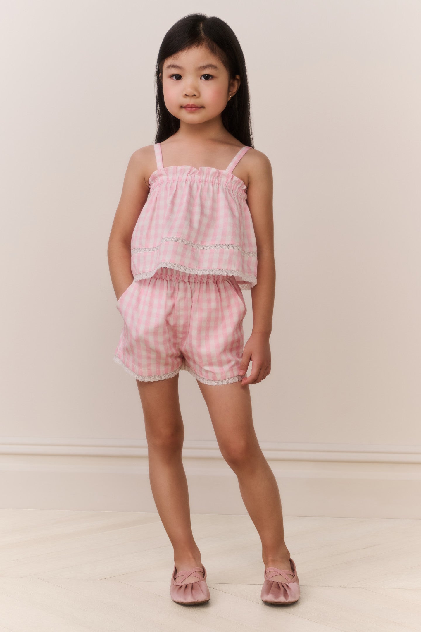Little Girls Fiorella Gingham Top | Loveshackfancy discount