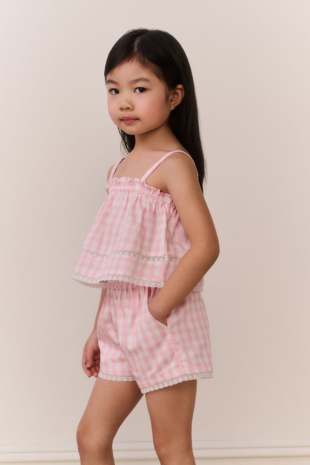Little Girls Fiorella Gingham Top | Loveshackfancy discount