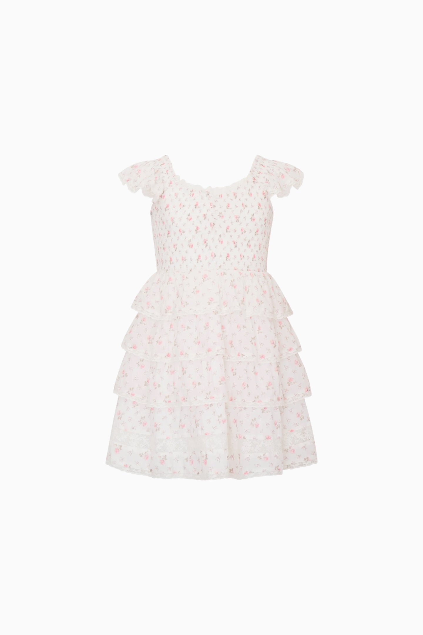 Little Girls Linoette Floral Cotton Dress | Loveshackfancy for sale