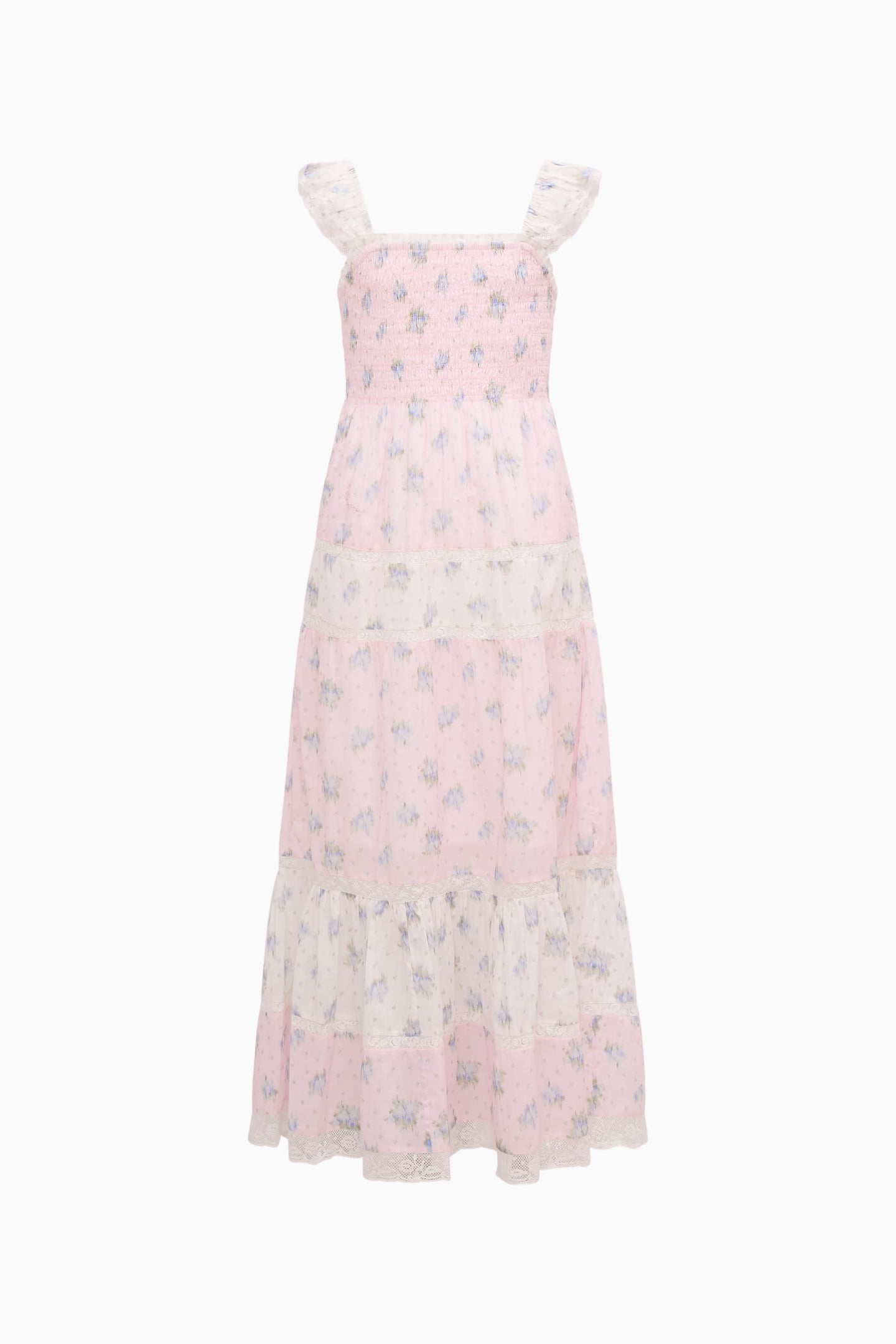 Little Girls Rhiannon Mixed Print Maxi Dress | Loveshackfancy online
