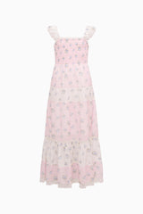 Little Girls Rhiannon Mixed Print Maxi Dress | Loveshackfancy online