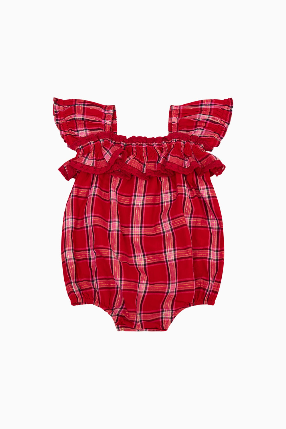 Baby Carlita Tartan Pinafore | Loveshackfancy for sale
