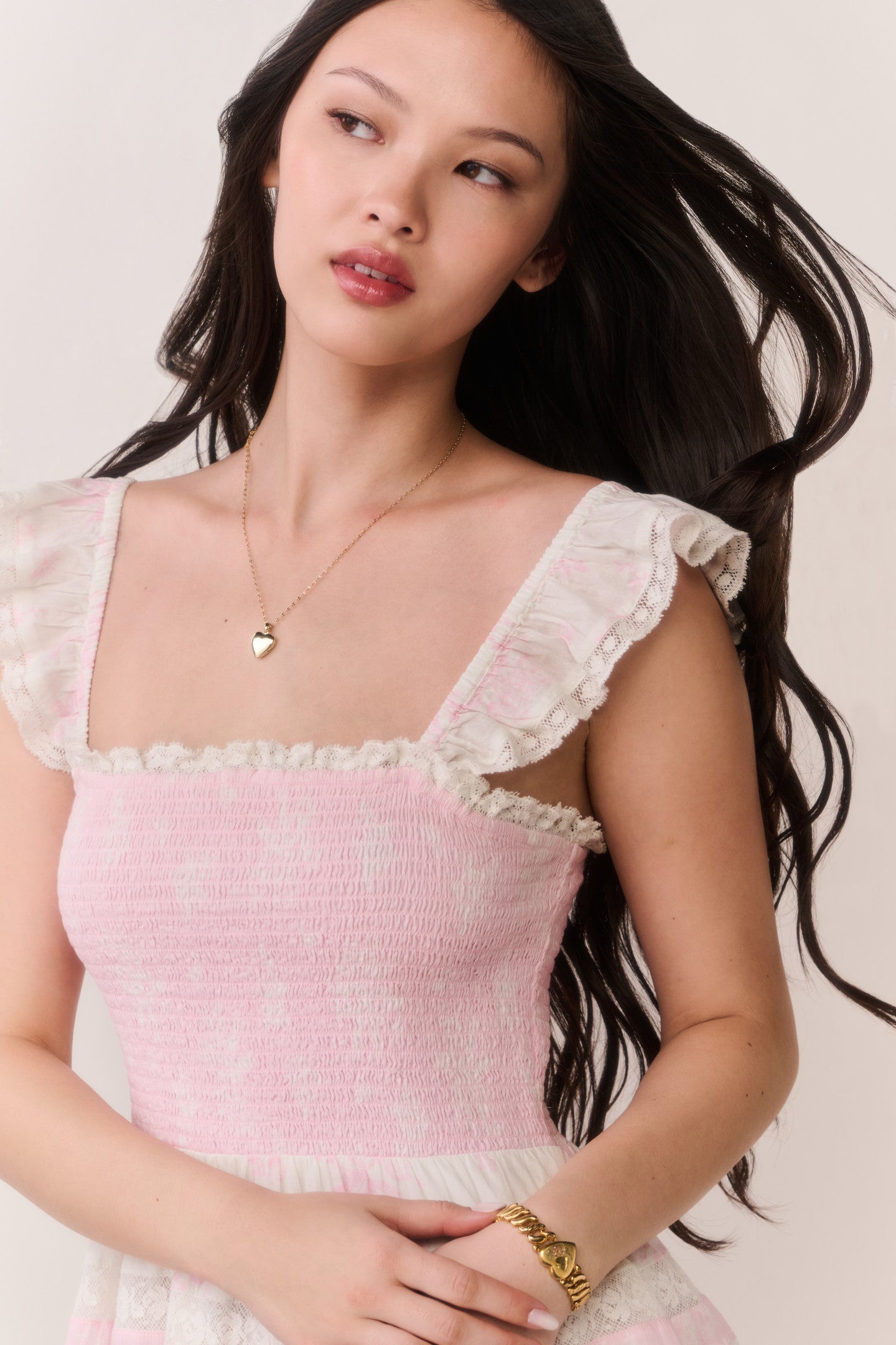 Colbera Mixed Print Cotton Mini Dress | Loveshackfancy outlet