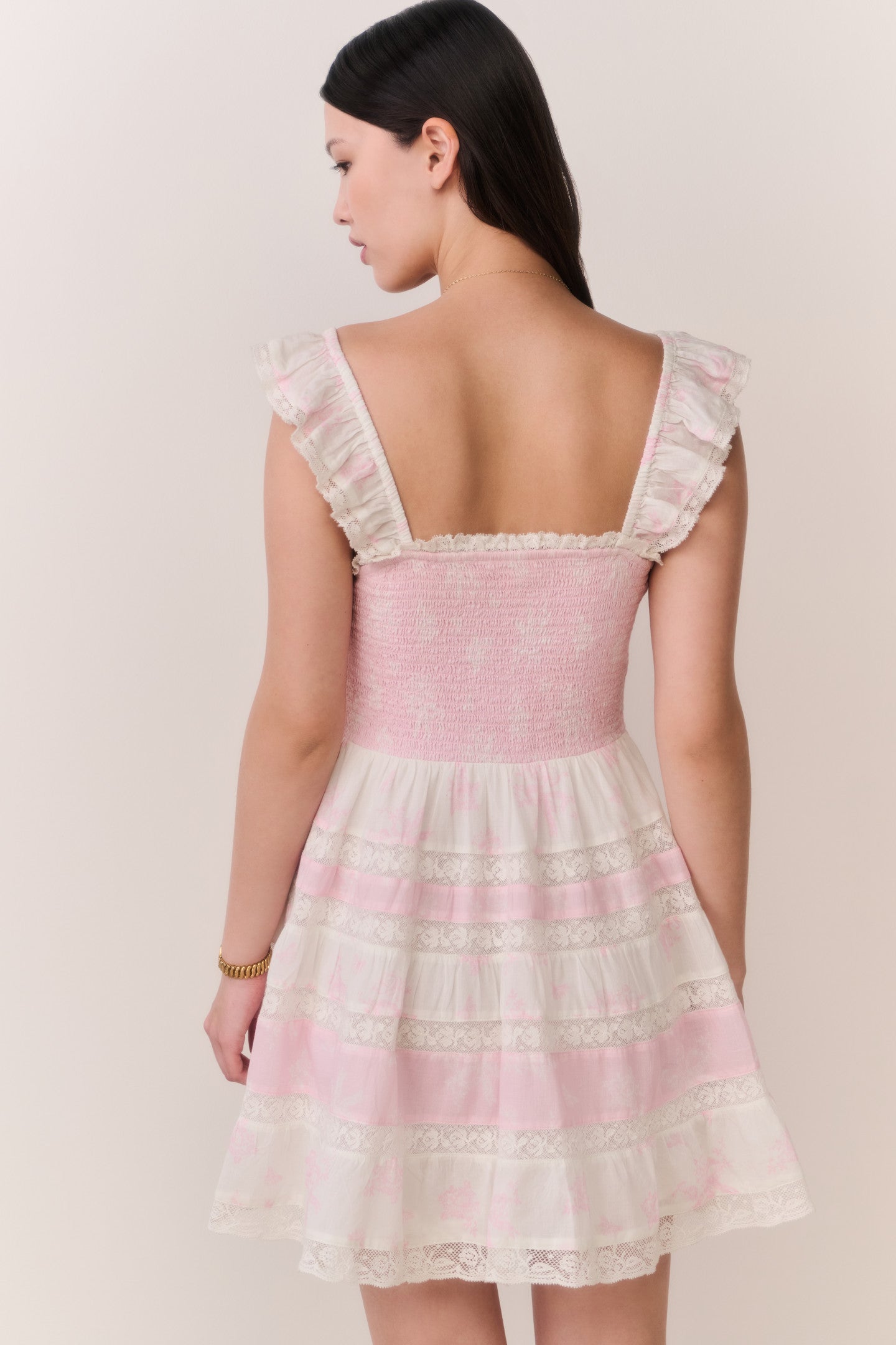Colbera Mixed Print Cotton Mini Dress | Loveshackfancy outlet