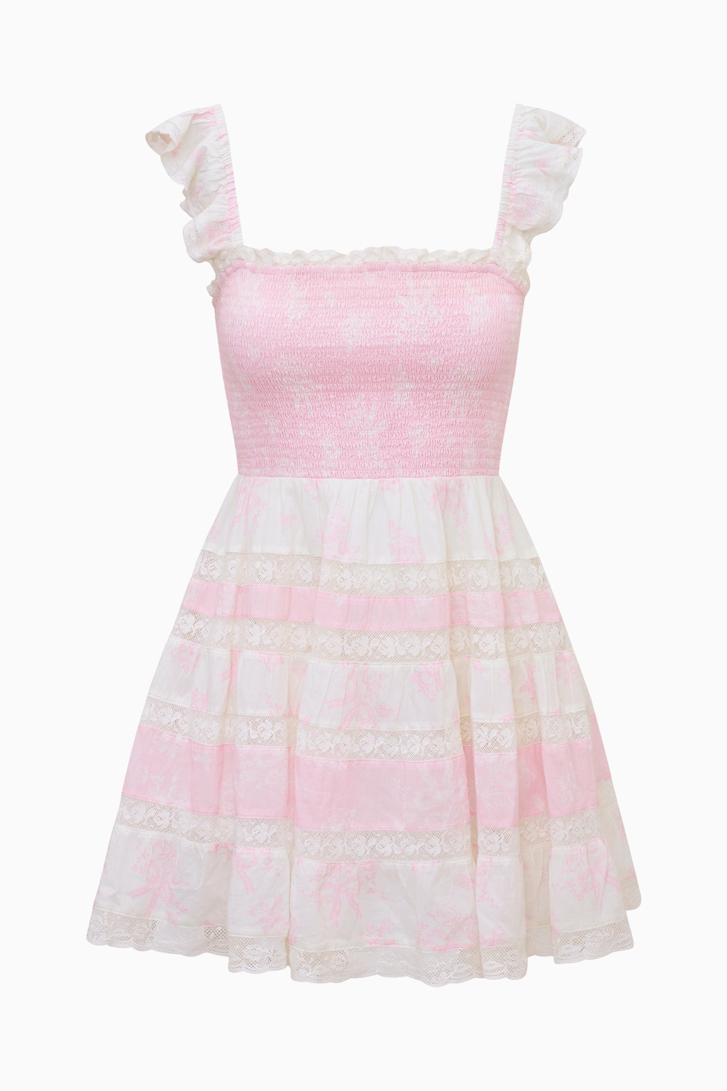 Colbera Mixed Print Cotton Mini Dress | Loveshackfancy outlet