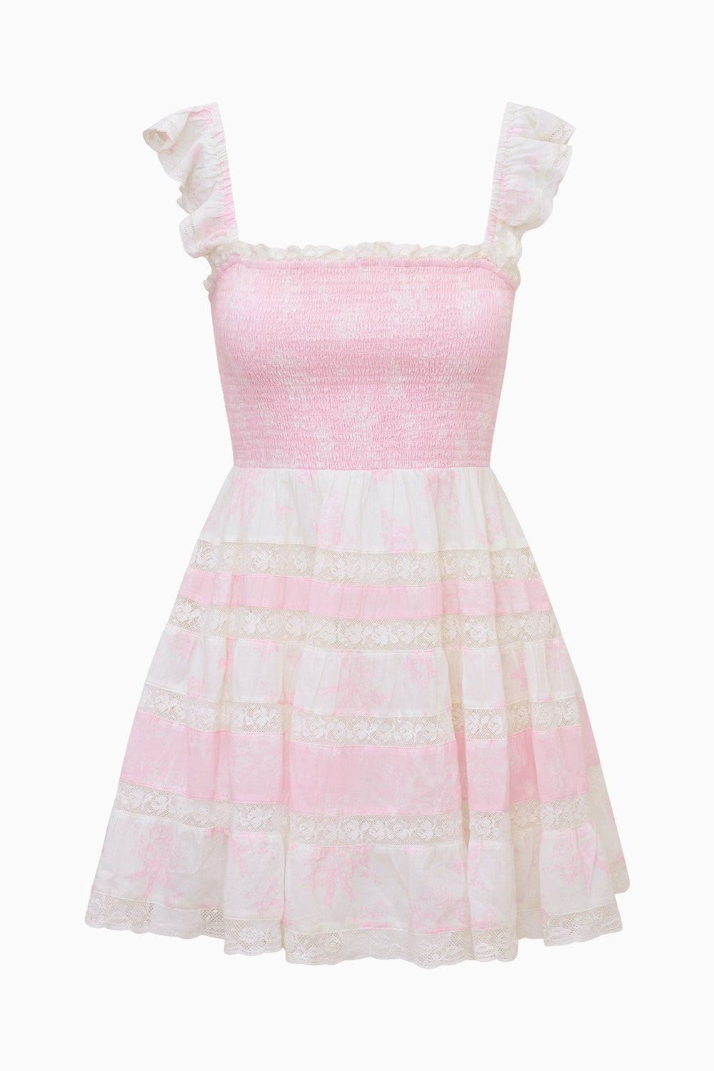 Colbera Mixed Print Cotton Mini Dress | Loveshackfancy outlet