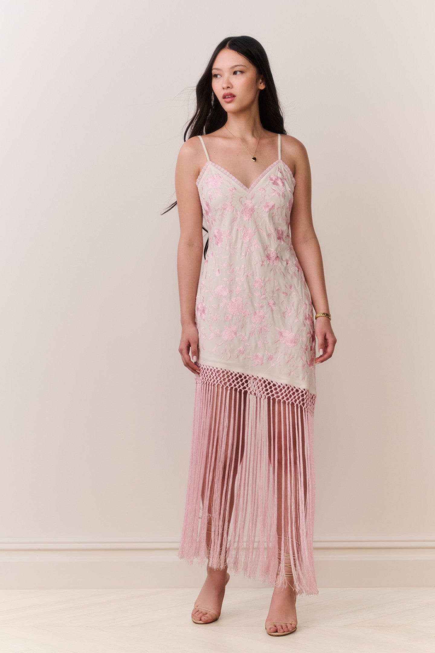 Evalette Floral Fringe Maxi Dress | Loveshackfancy sale