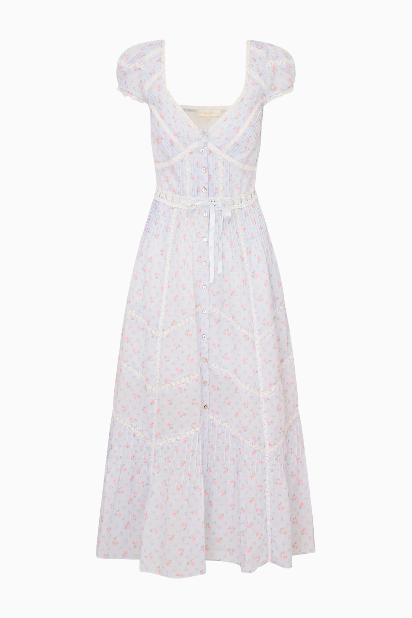 Aurela Floral Cotton Midi Dress | Loveshackfancy on sale