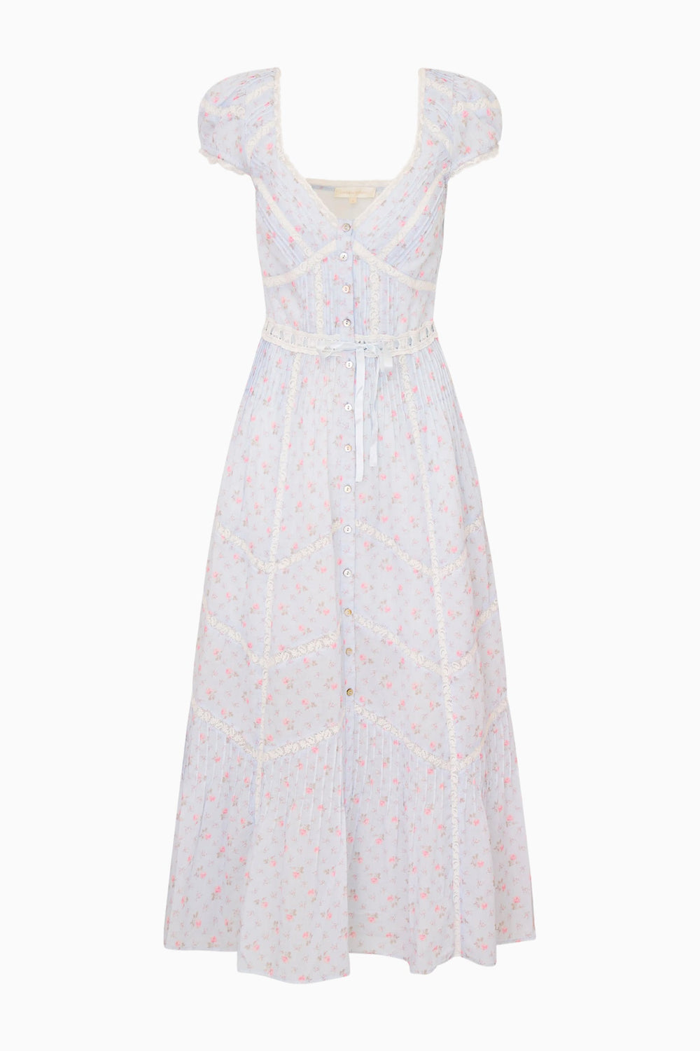 Aurela Floral Cotton Midi Dress | Loveshackfancy on sale