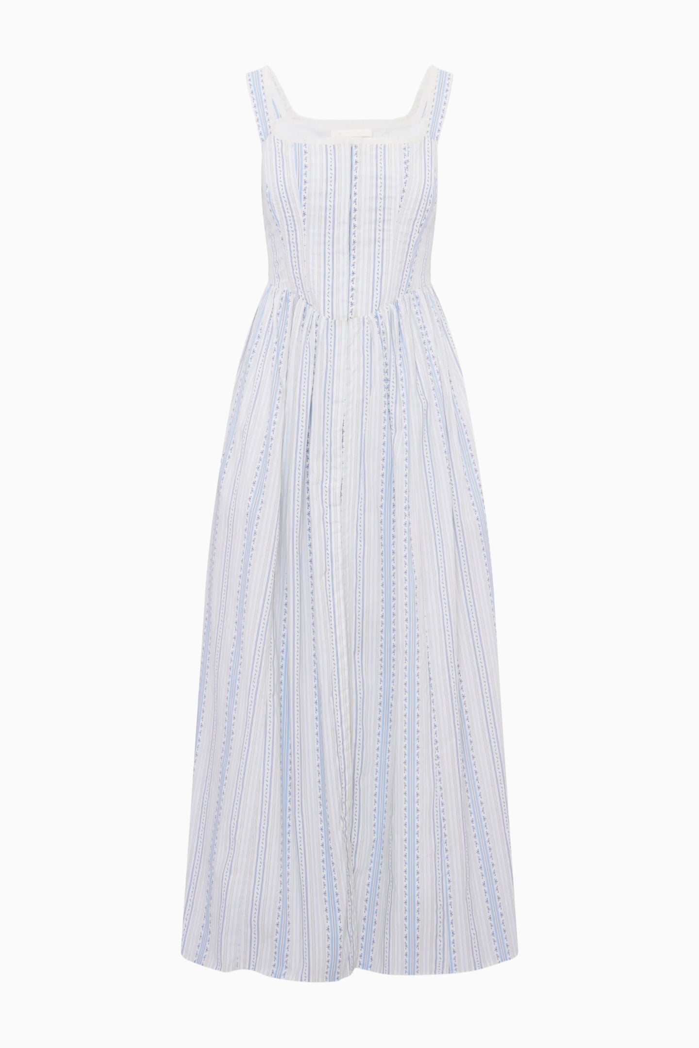 Majory Cotton Bustier Midi Dress | Loveshackfancy US