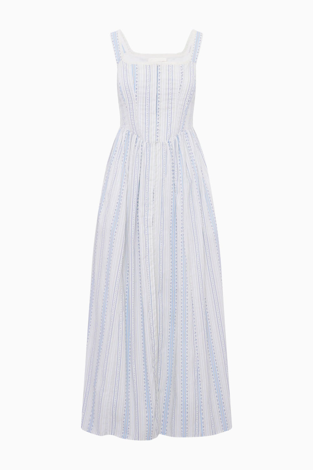 Majory Cotton Bustier Midi Dress | Loveshackfancy US