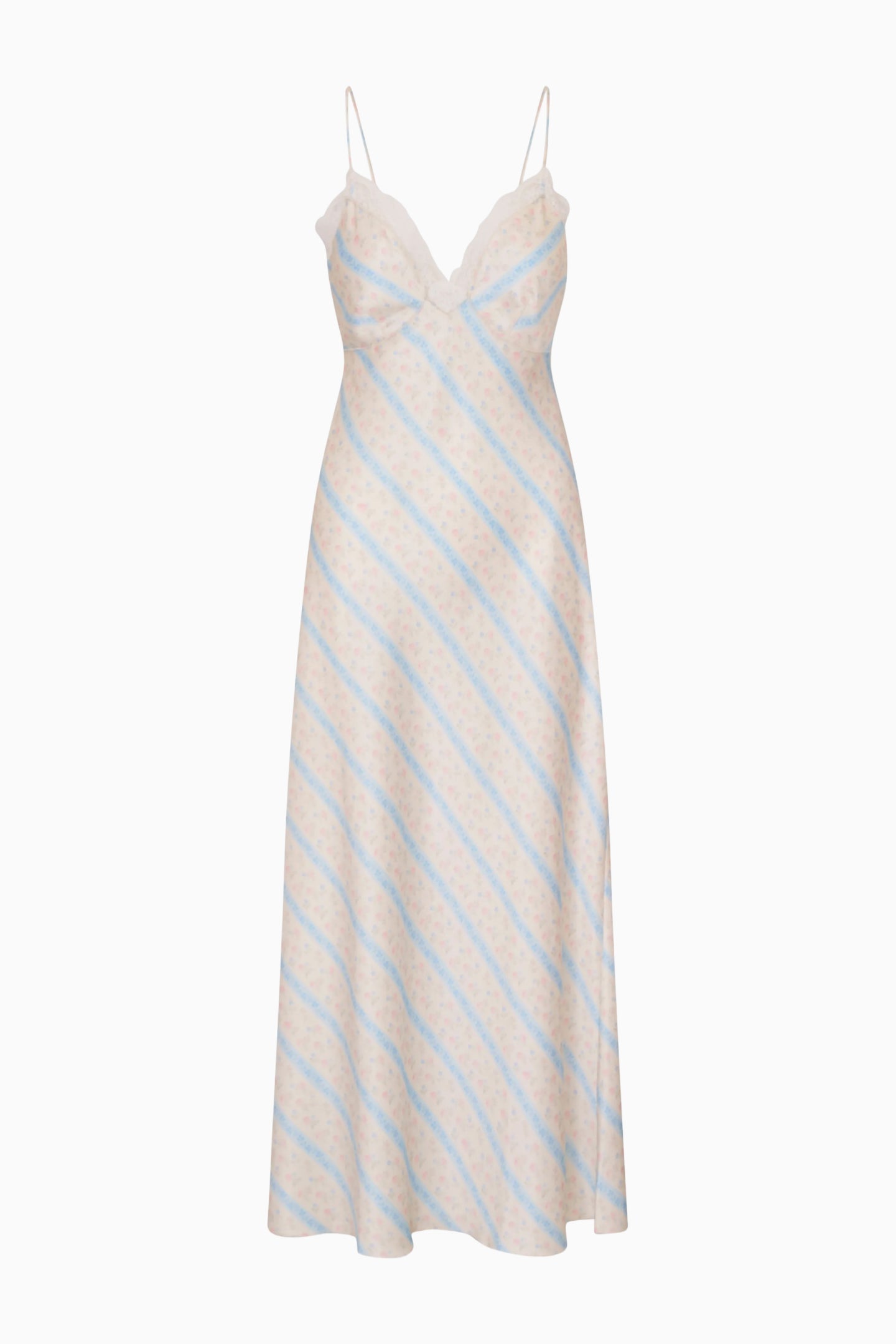 Manuela Floral Stripe Maxi Dress | Loveshackfancy discount