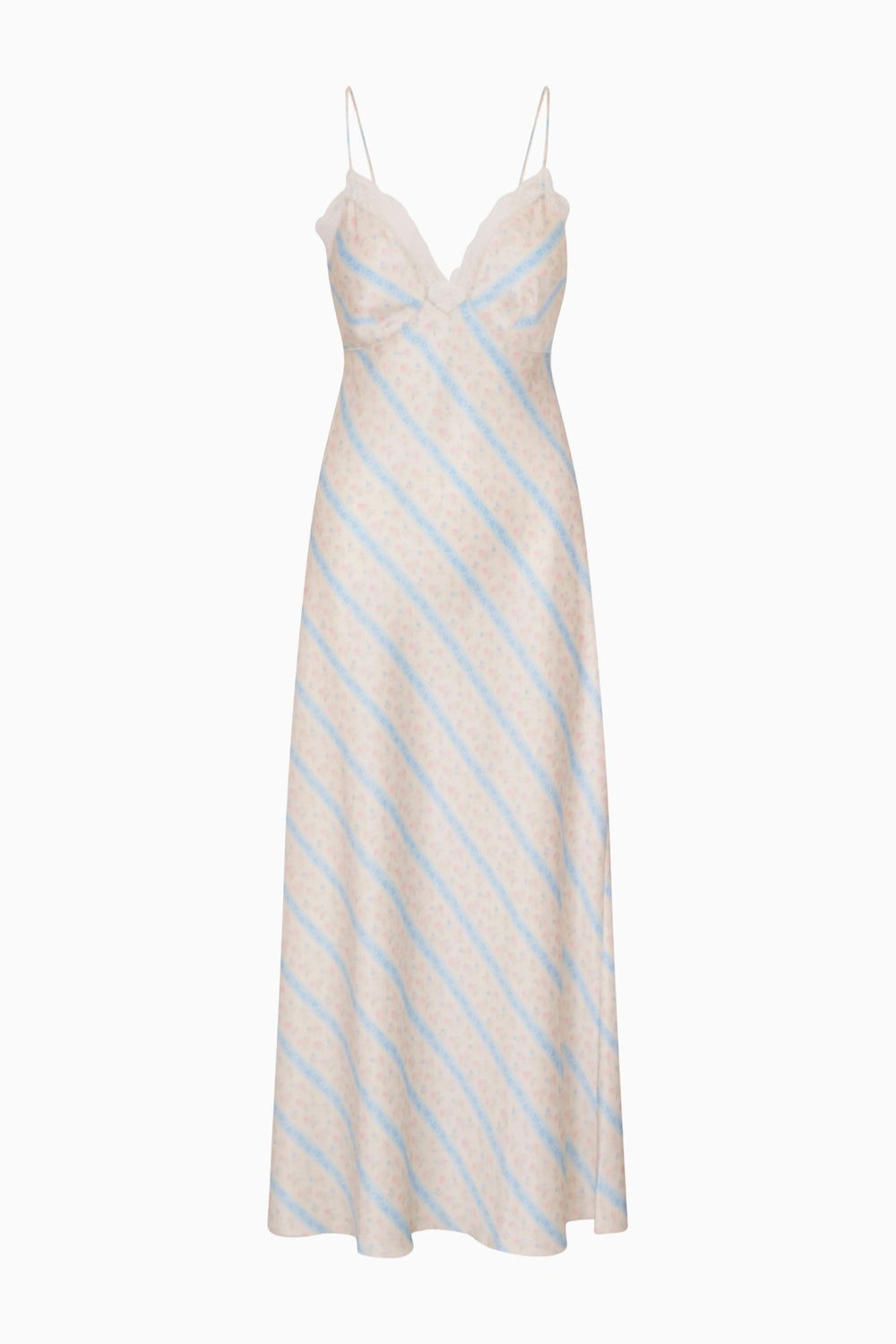 Manuela Floral Stripe Maxi Dress | Loveshackfancy discount