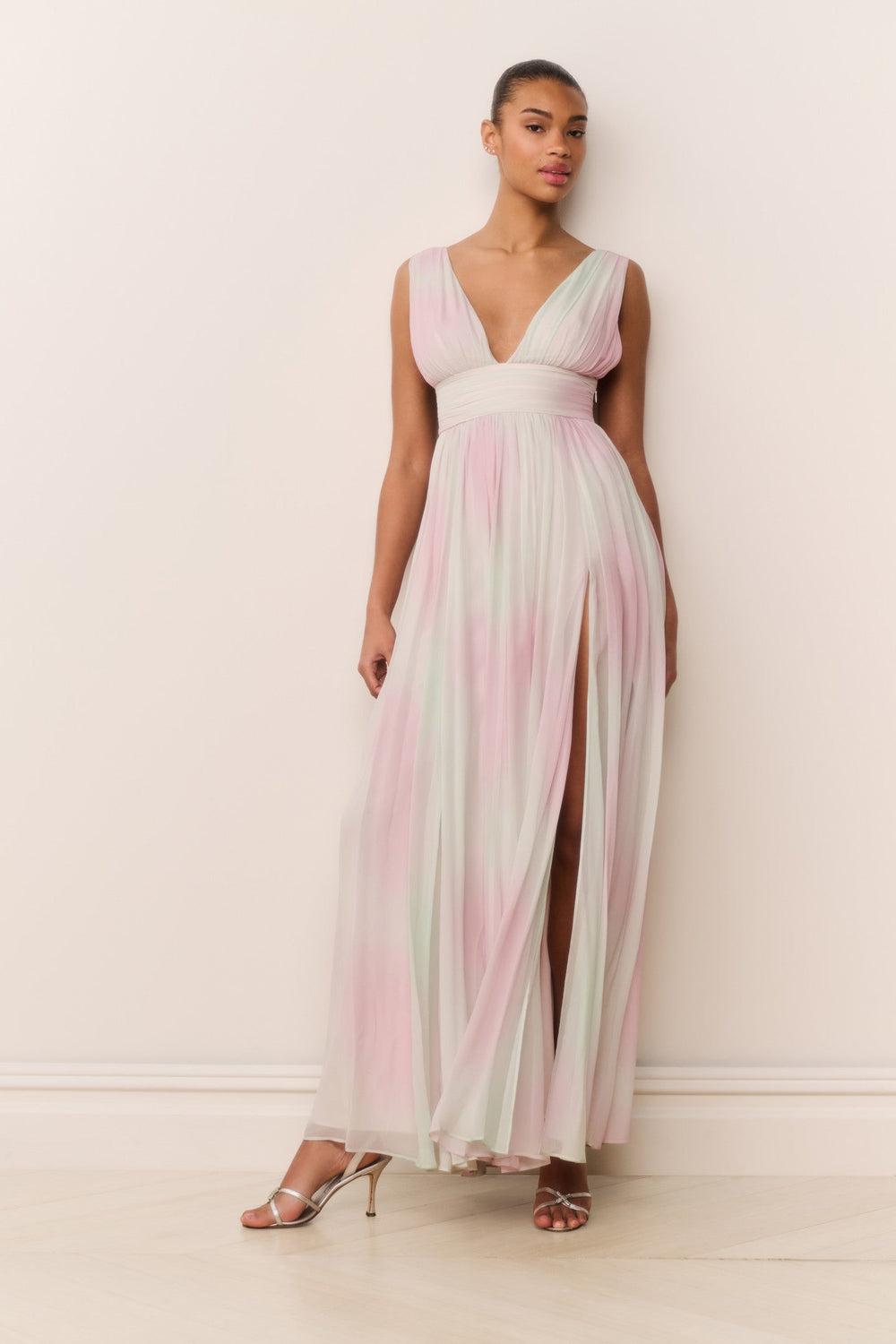 Madeleine Pastel Tie-Dye Chiffon Maxi Dress | Loveshackfancy outlet