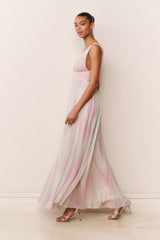 Madeleine Pastel Tie-Dye Chiffon Maxi Dress | Loveshackfancy outlet