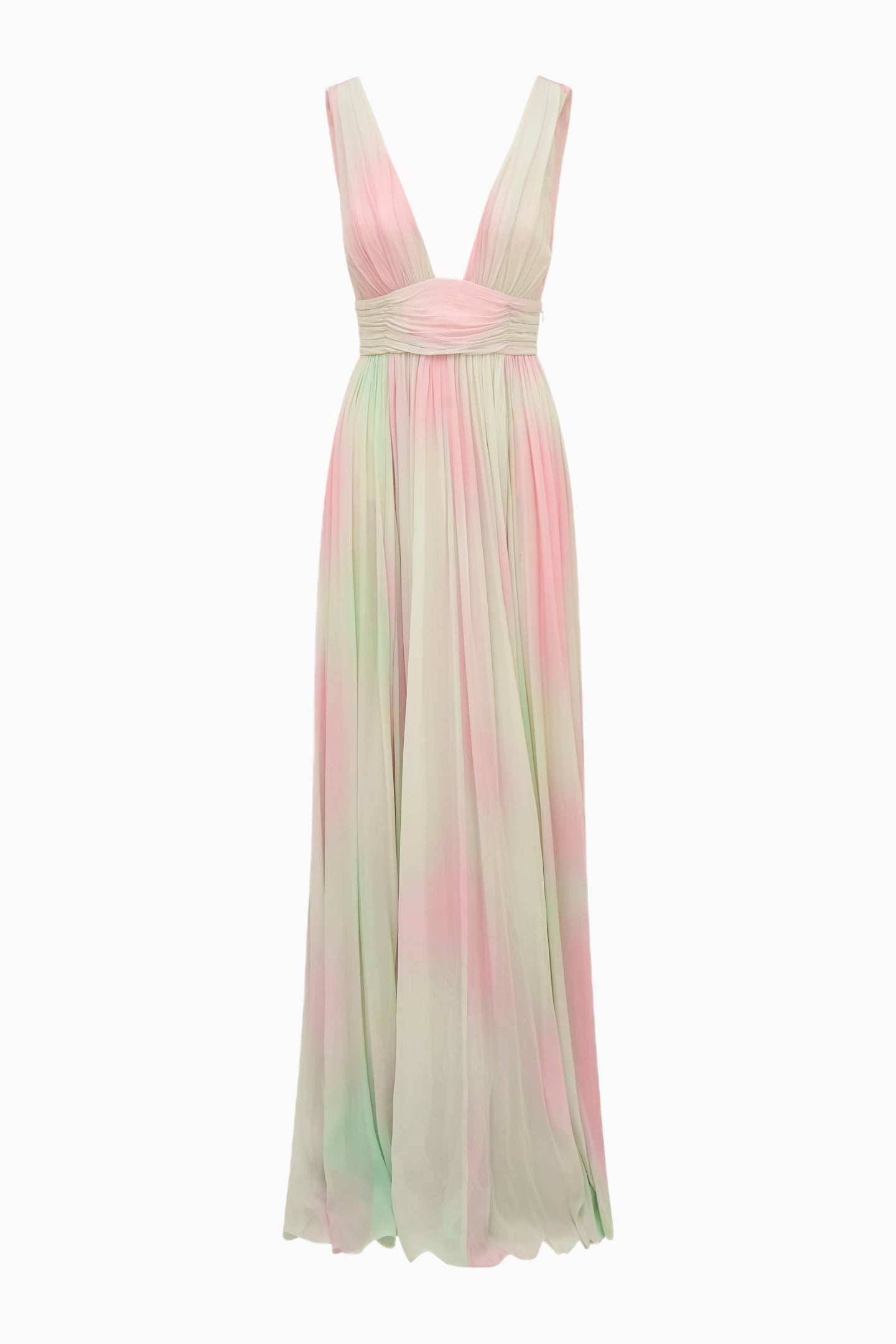 Madeleine Pastel Tie-Dye Chiffon Maxi Dress | Loveshackfancy outlet