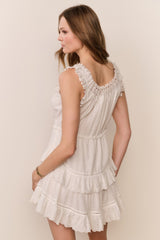 Zayan Heart Eyelet Cotton Mini Dress | Loveshackfancy sale
