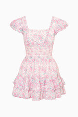 Re-Edition Stanton Floral Cotton Mini Dress | Loveshackfancy US