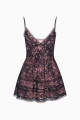 Levina Baroque Lace Mini Dress | Loveshackfancy discount