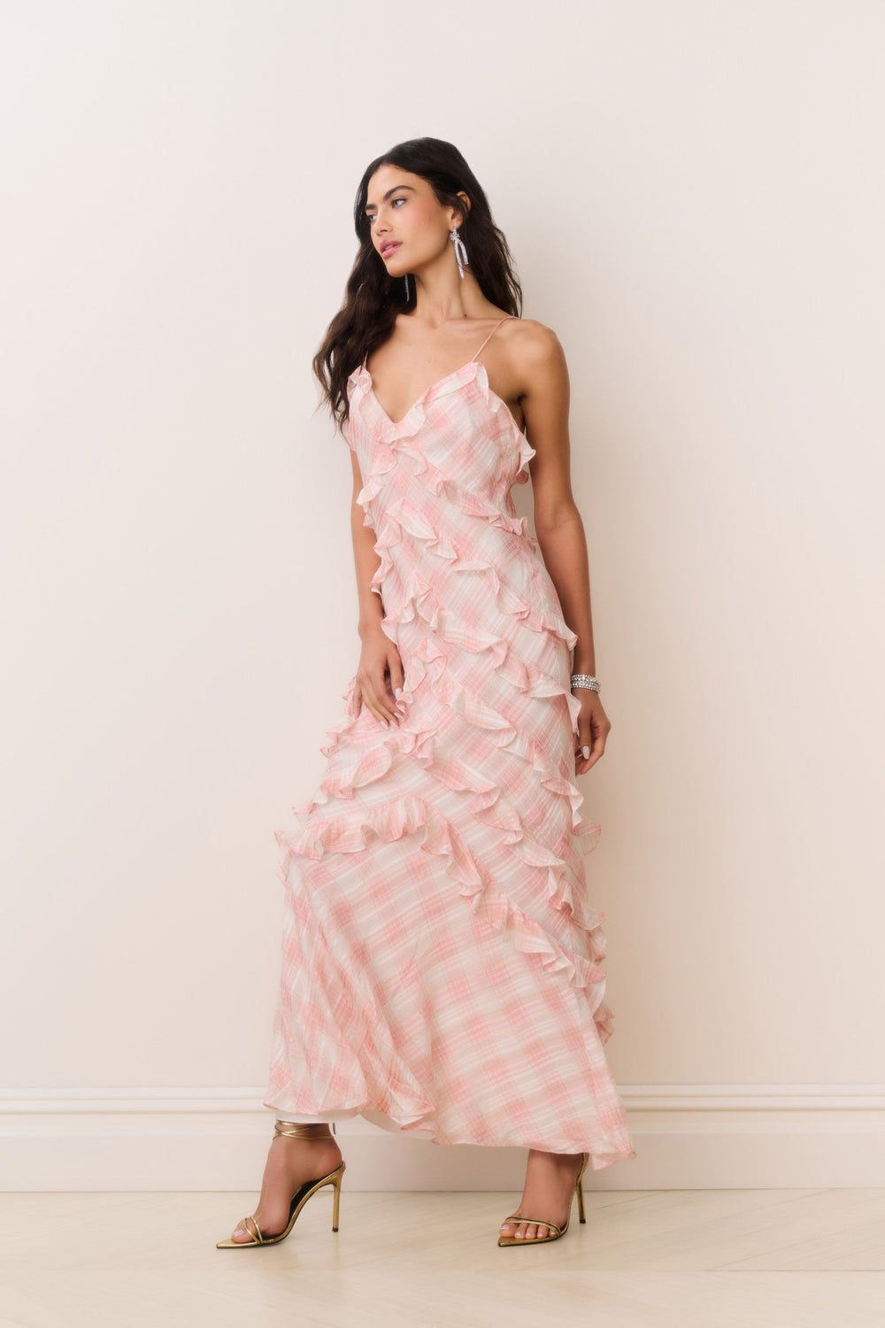 Ellietta Tartan Ruffle Maxi Dress | Loveshackfancy online