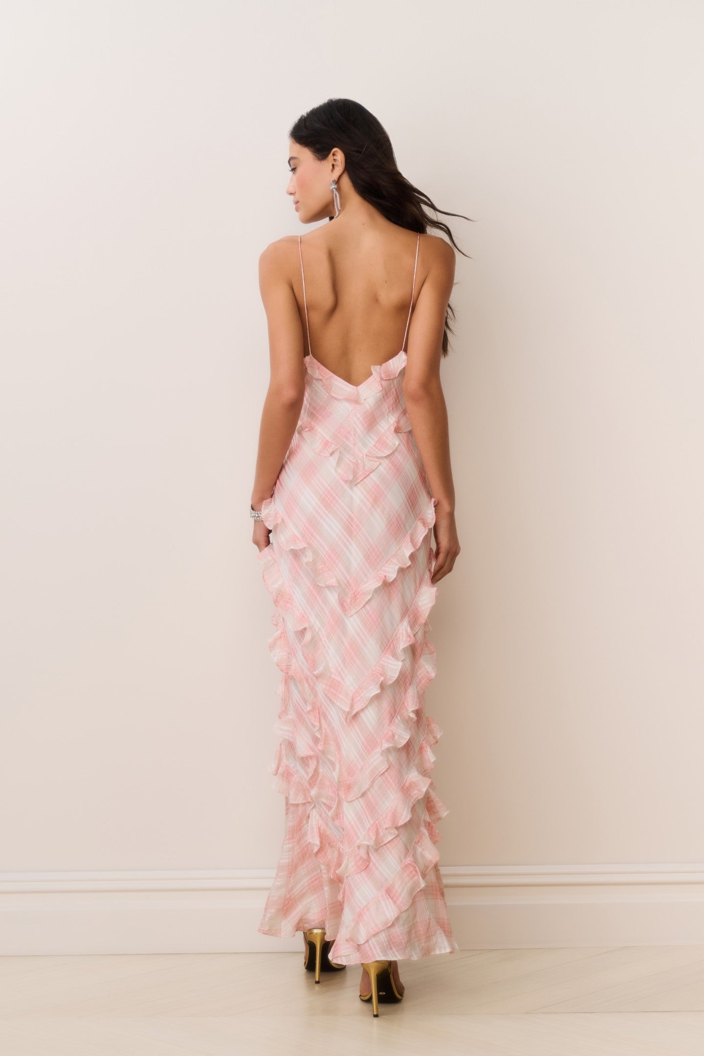Ellietta Tartan Ruffle Maxi Dress | Loveshackfancy online
