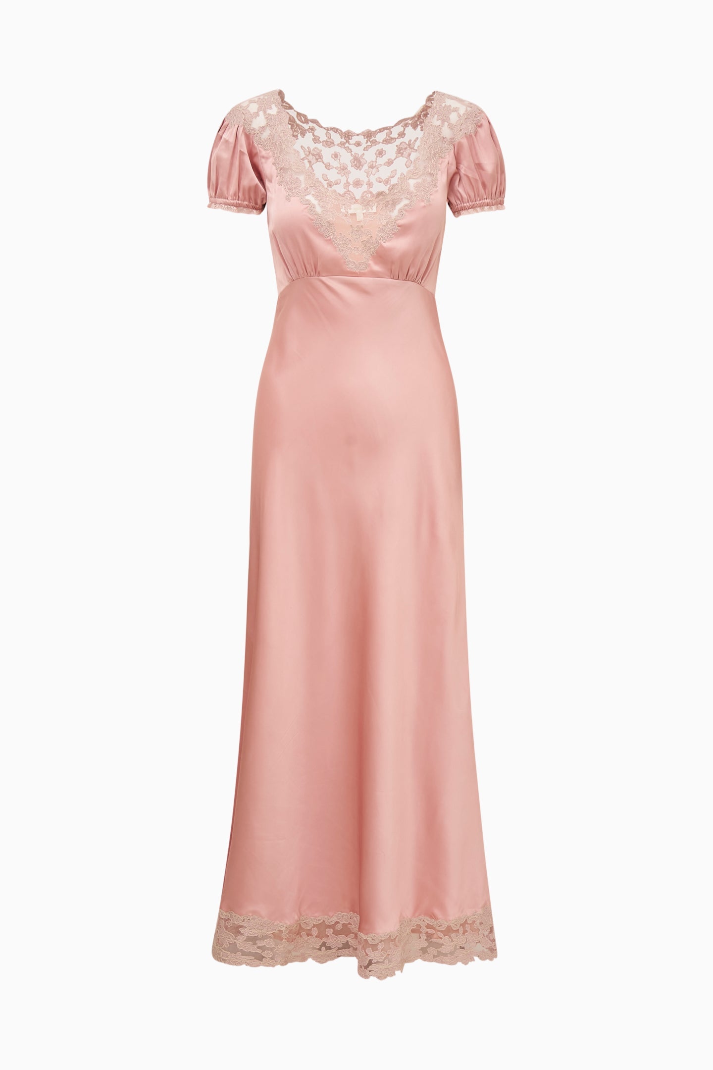 Taylis Satin Lace Maxi Dress | Loveshackfancy discount
