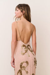 Berisa Beaded Bow Maxi Dress | Loveshackfancy for sale