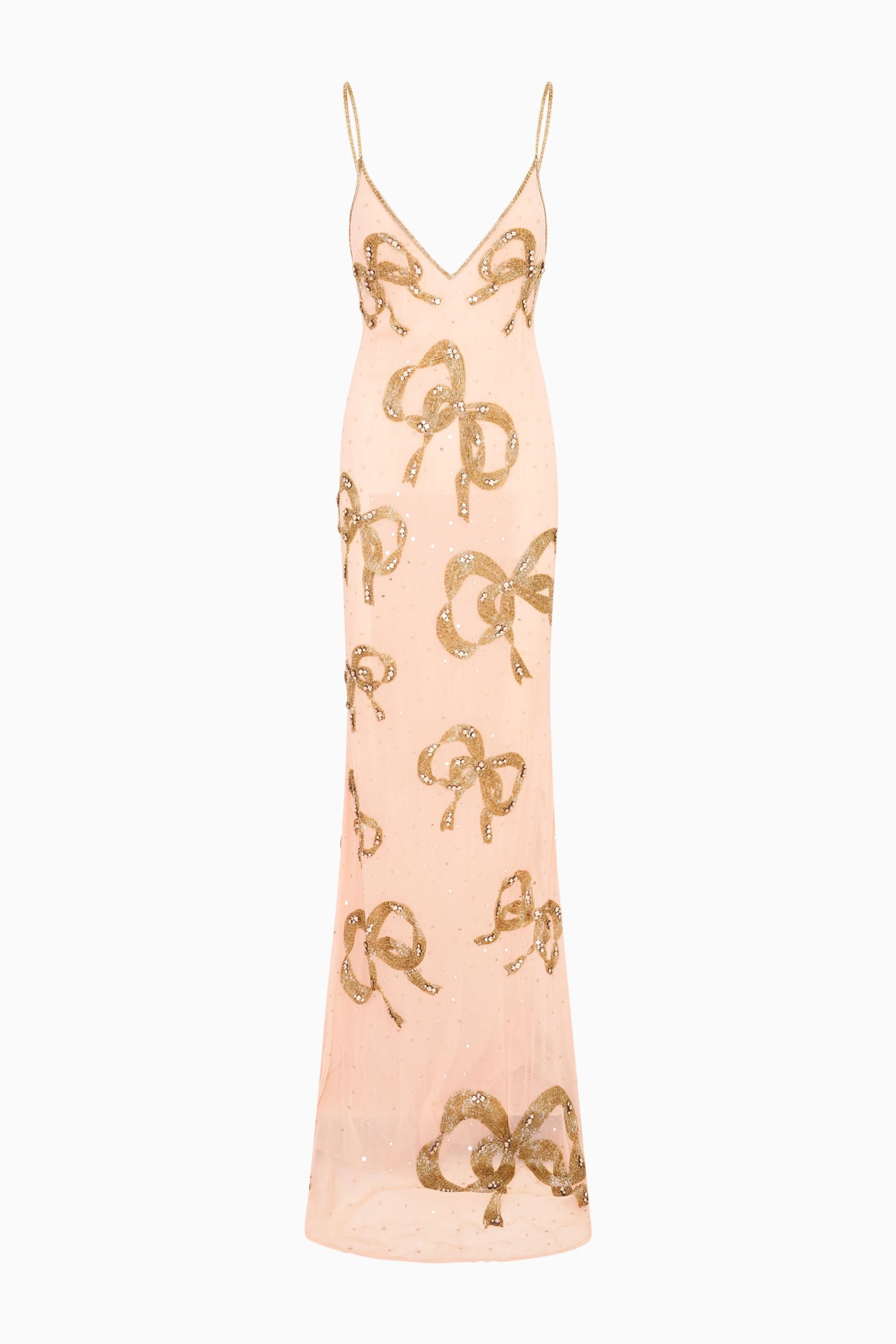 Berisa Beaded Bow Maxi Dress | Loveshackfancy for sale
