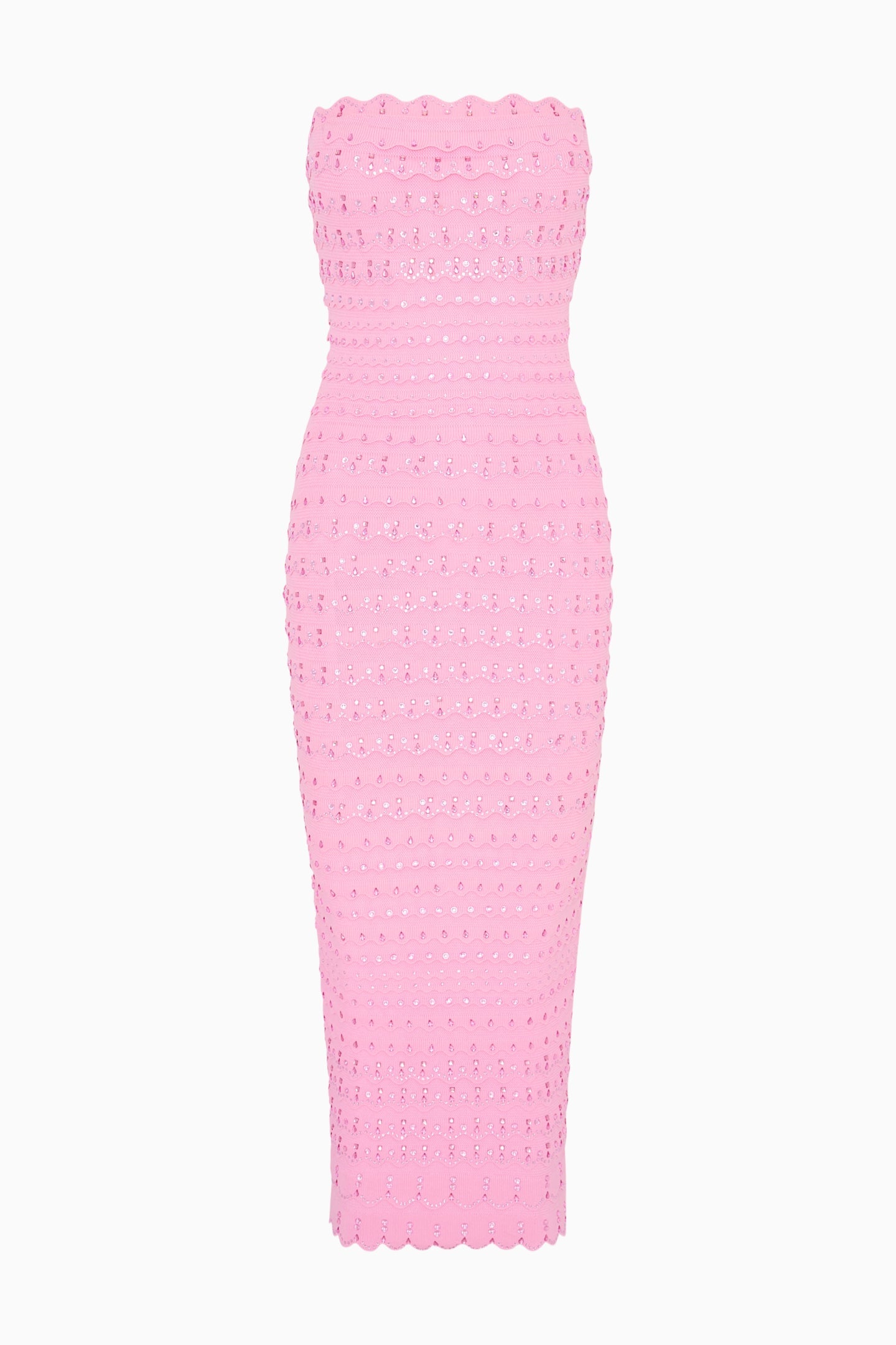Eclipse Rhinestone Scallop Bandage Dress | Loveshackfancy on sale