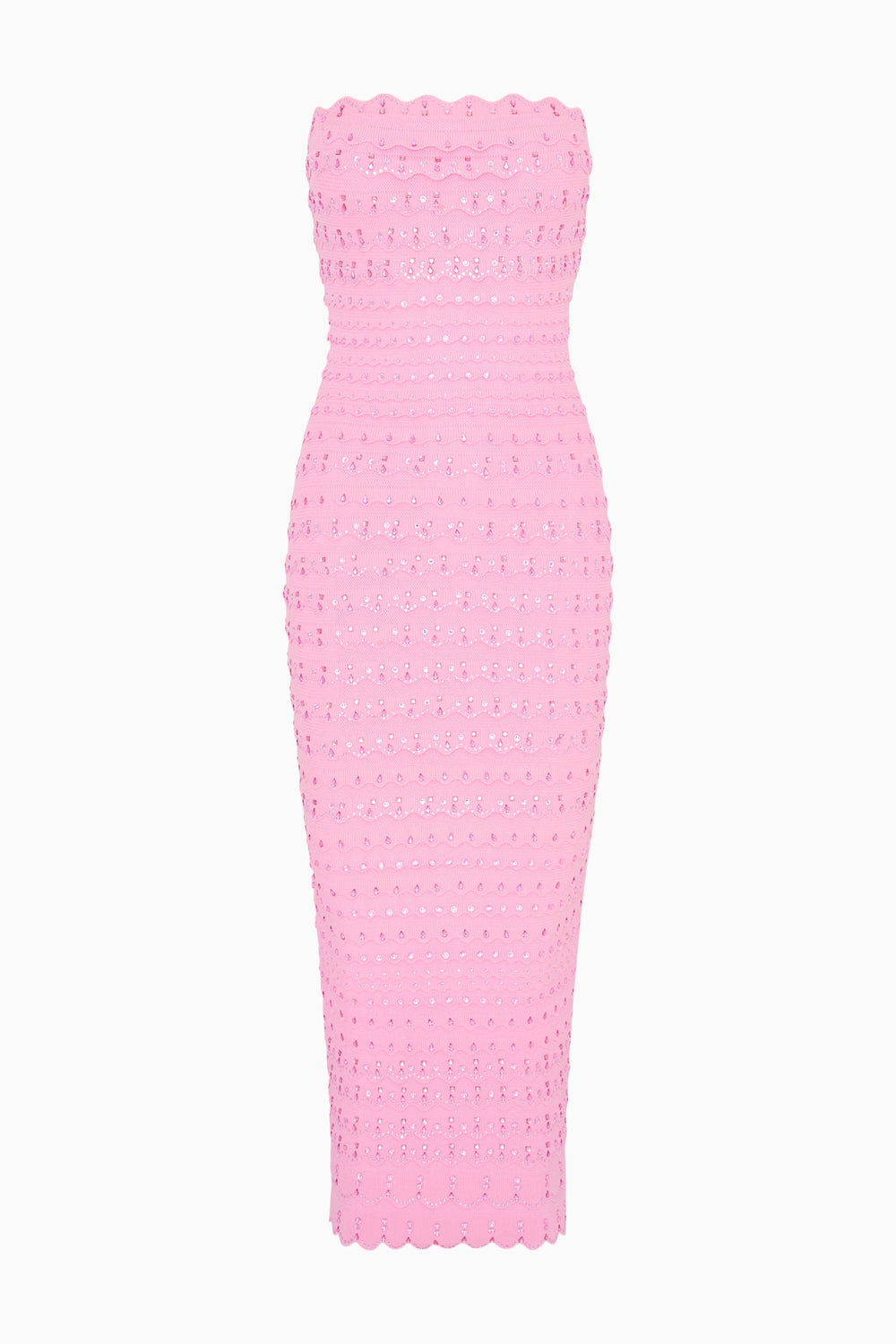 Eclipse Rhinestone Scallop Bandage Dress | Loveshackfancy on sale