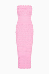 Eclipse Rhinestone Scallop Bandage Dress | Loveshackfancy on sale
