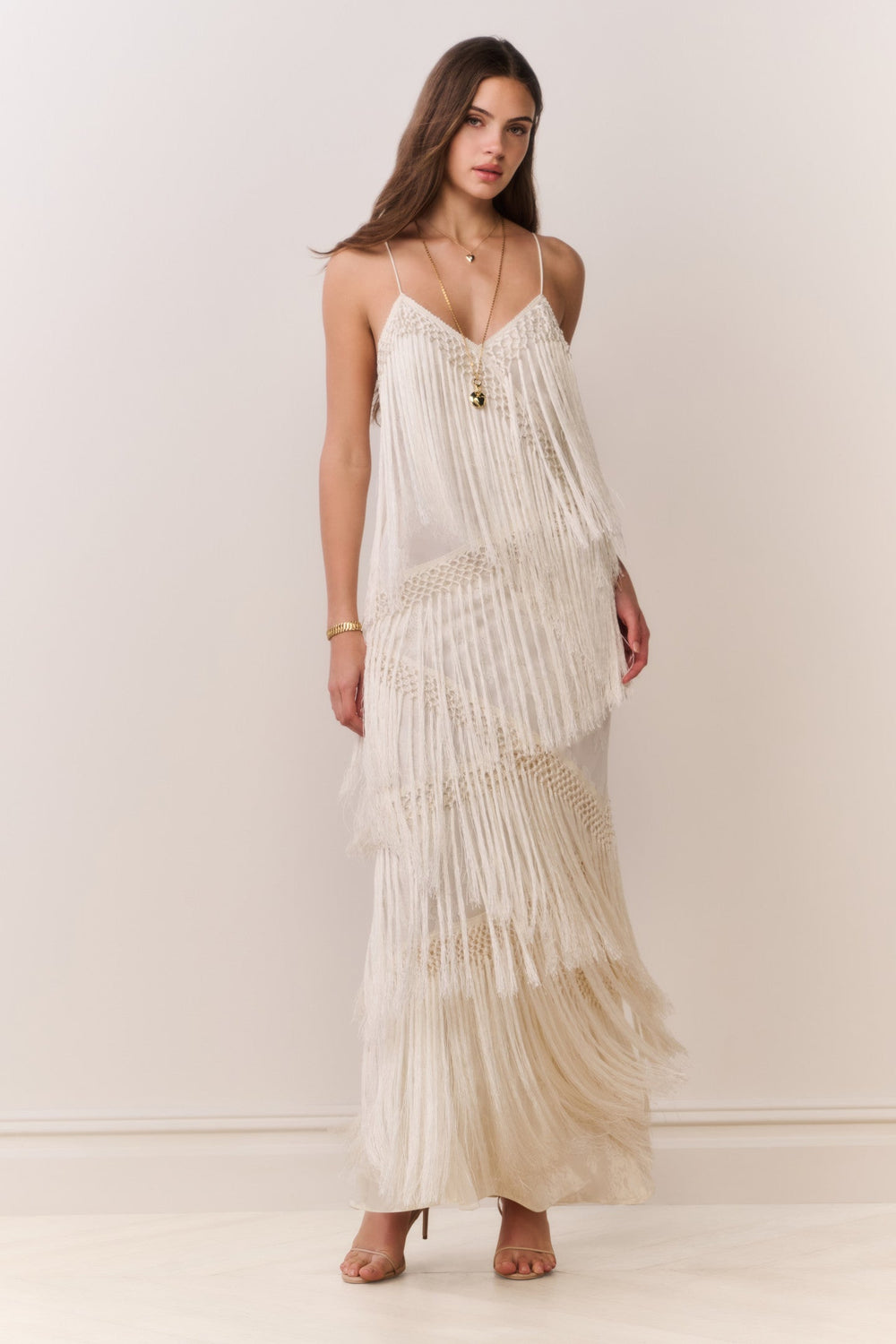 Delphi Fringe Lace Gown | Loveshackfancy sale