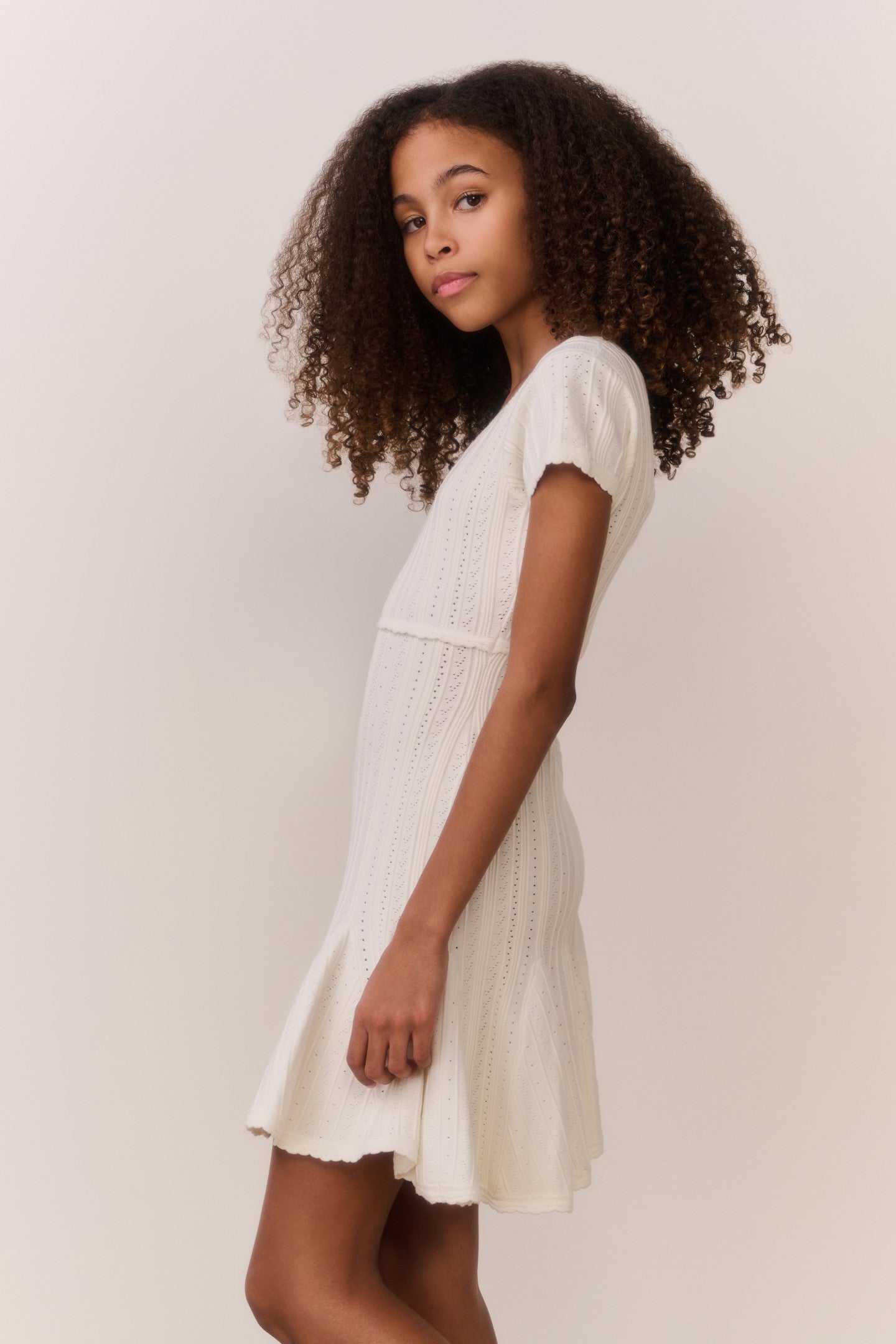 Tween Daffron Stretch Pointelle Dress | Loveshackfancy sale