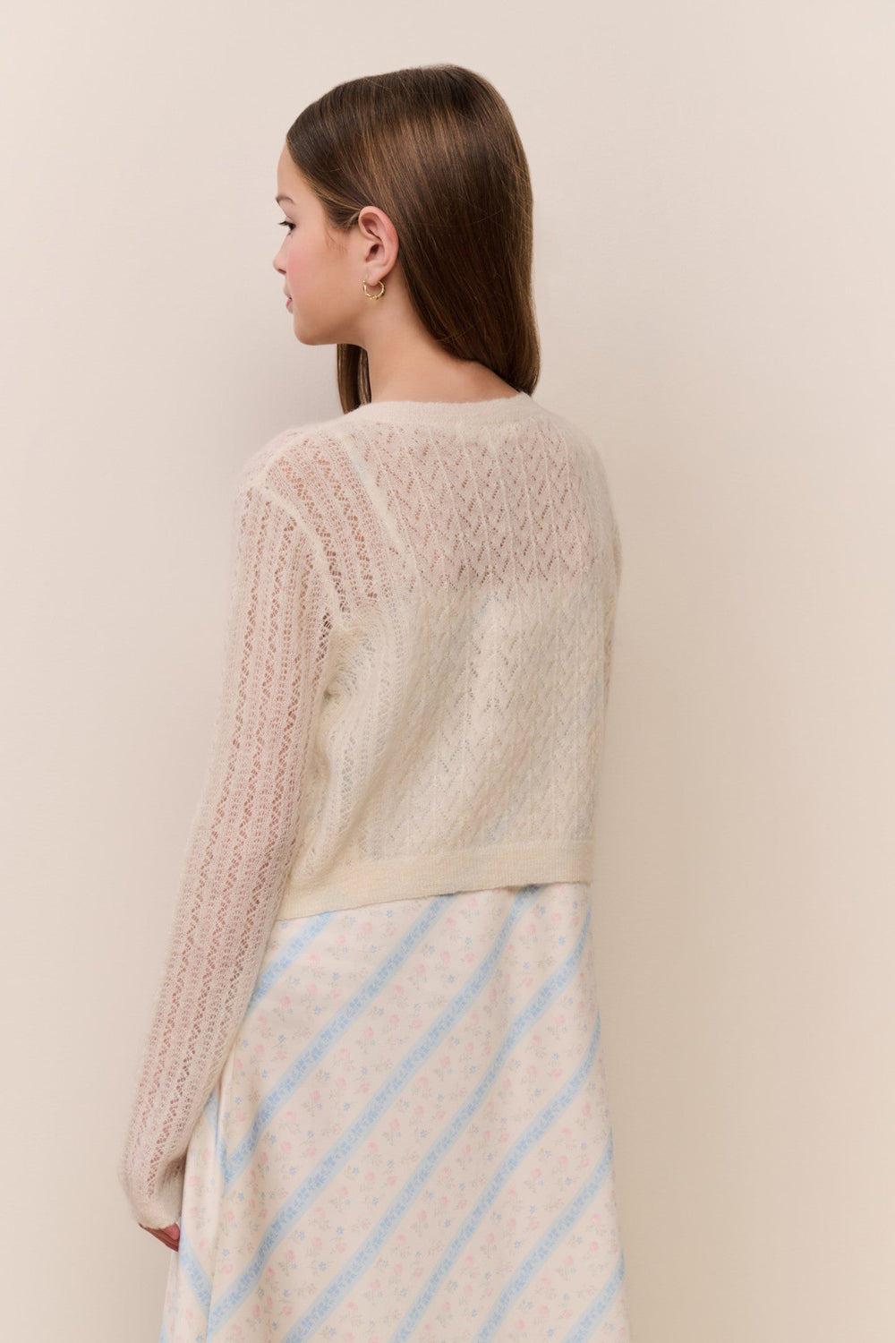 Tween Kena Alpaca-Wool Pointelle Cardigan | Loveshackfancy on sale