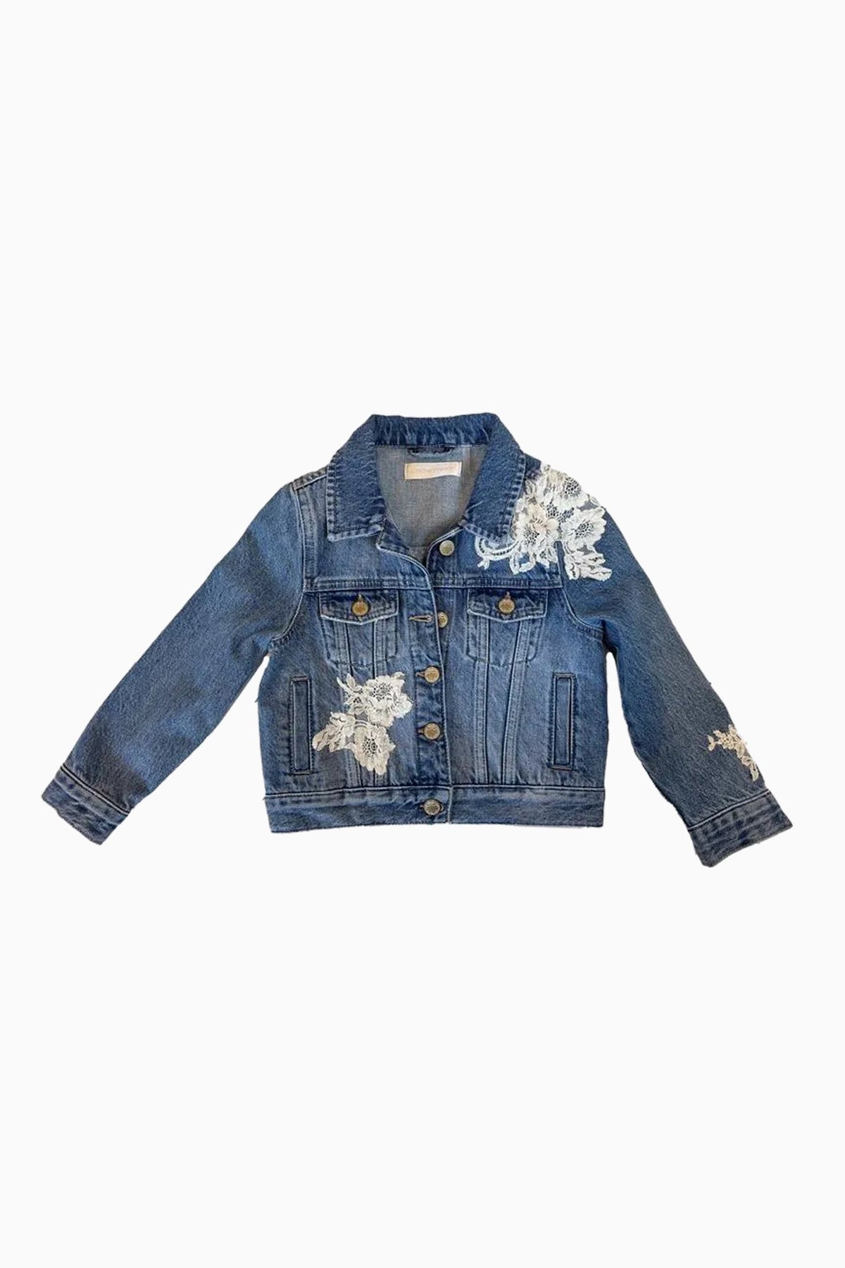 Tween Lavina Denim Jacket | Loveshackfancy US