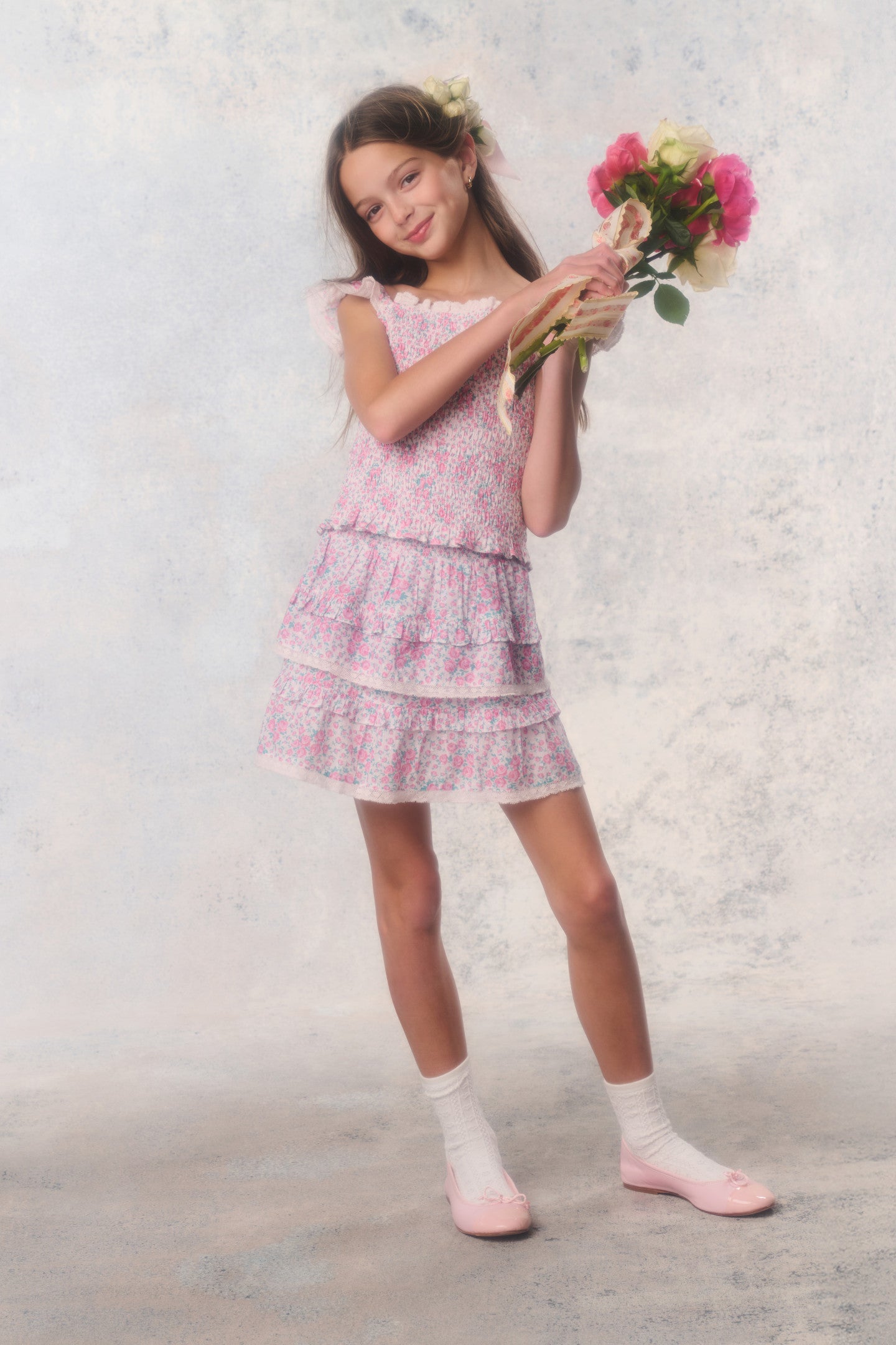 Tween Re-Edition Caspia Floral Top | Loveshackfancy online