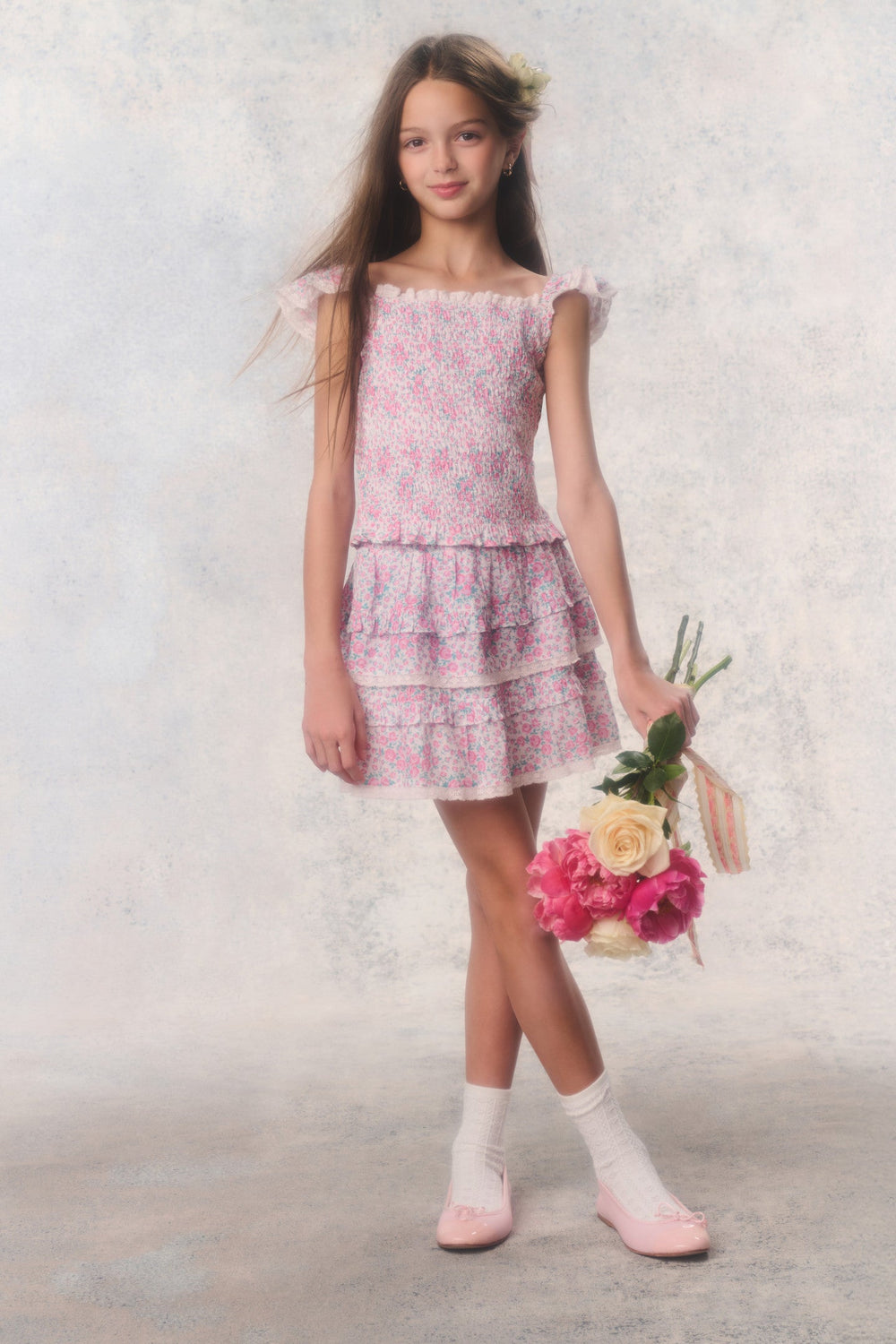Tween Re-Edition Billie Floral Skirt | Loveshackfancy outlet