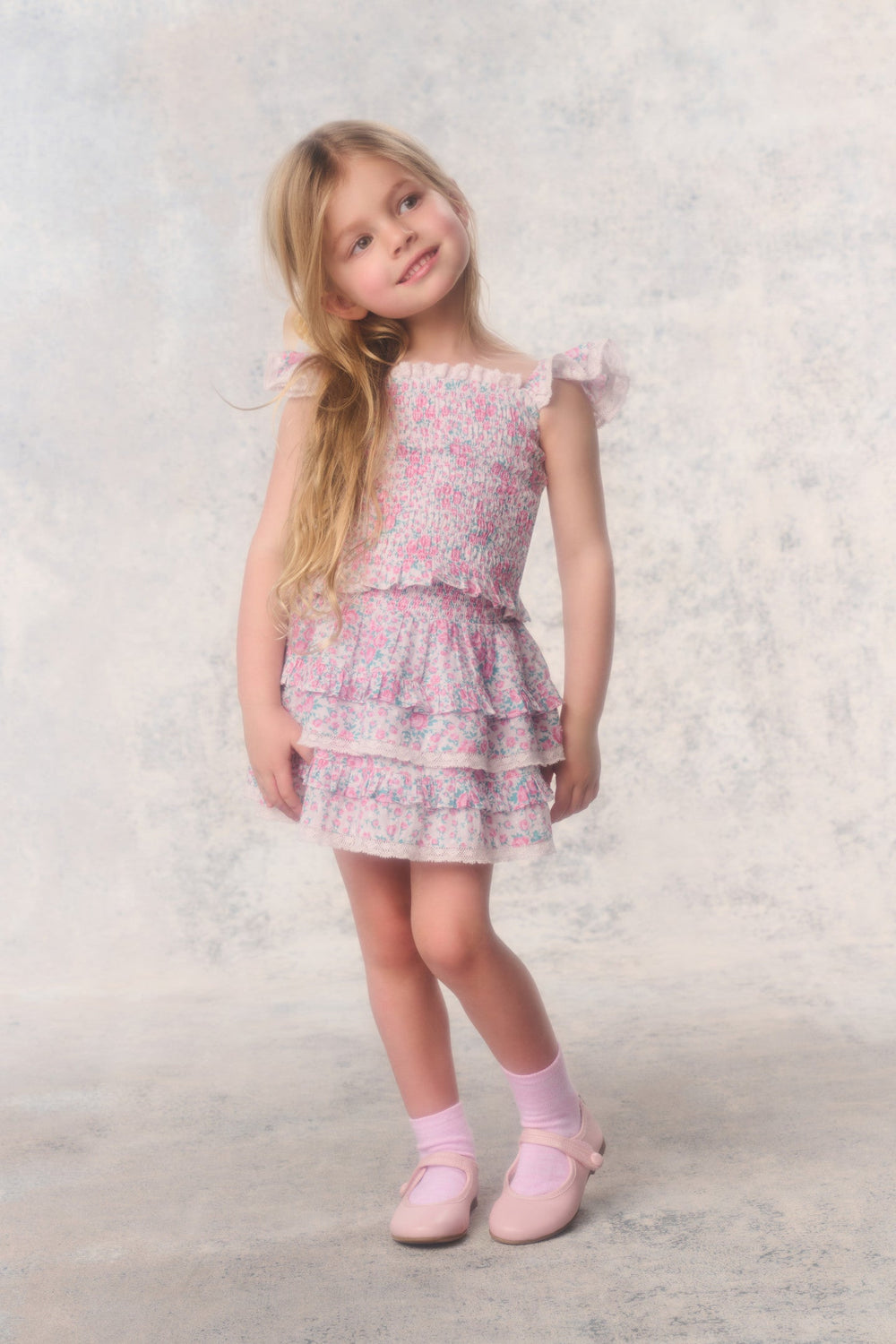 Little Girls Re-Edition Caspia Floral Top | Loveshackfancy discount